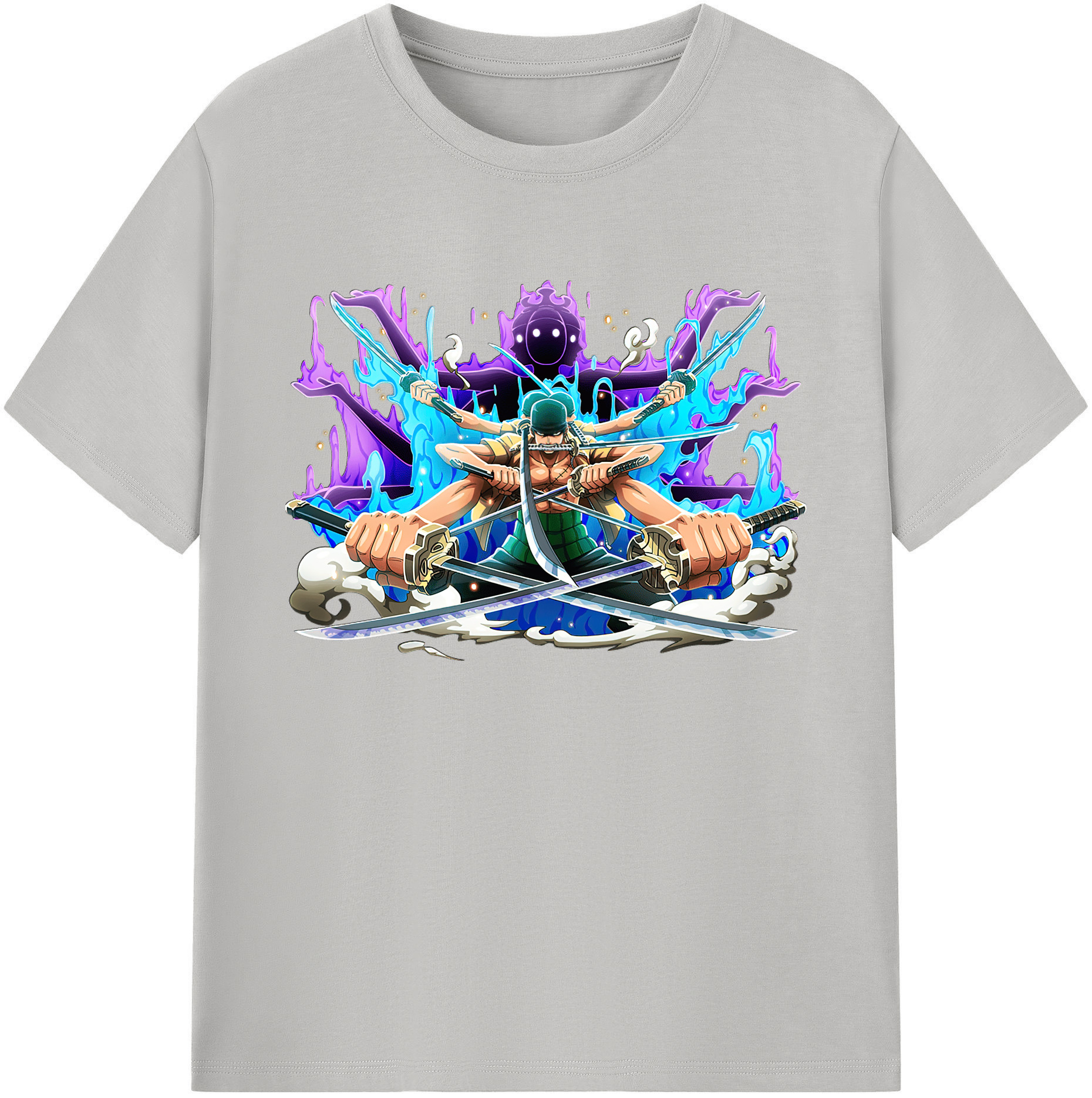 ワンピース ロロノア・ゾロ ONE PIECE Roronoa Zoro 綿100％ メンズ半袖Tシャツ｜肌触りやわらか＆通気性