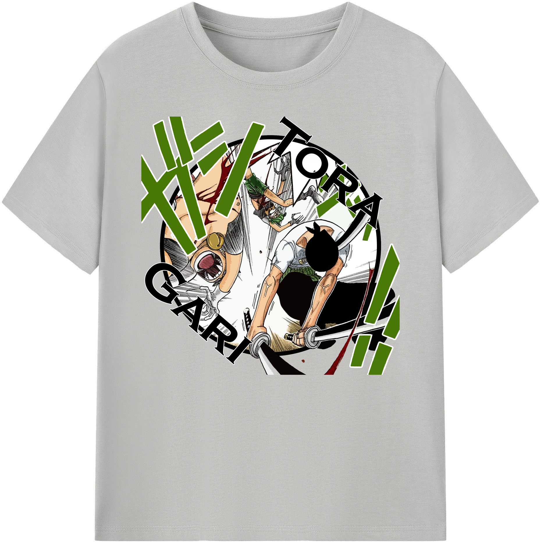 ワンピース ロロノア・ゾロ ONE PIECE Roronoa Zoro 綿100％ メンズ半袖Tシャツ｜肌触りやわらか＆通気性