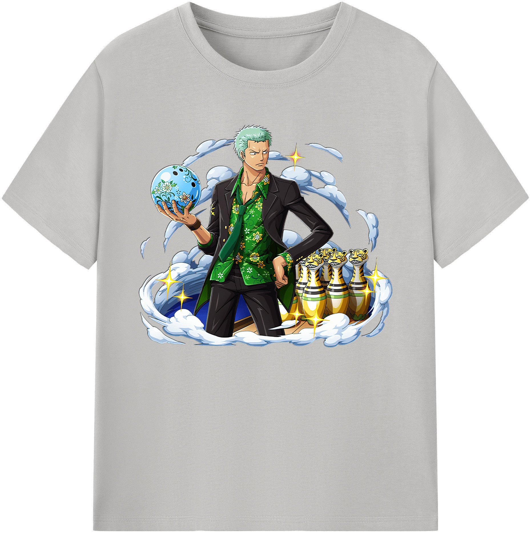ワンピース ロロノア・ゾロ ONE PIECE Roronoa Zoro 綿100％ メンズ半袖Tシャツ｜肌触りやわらか＆通気性