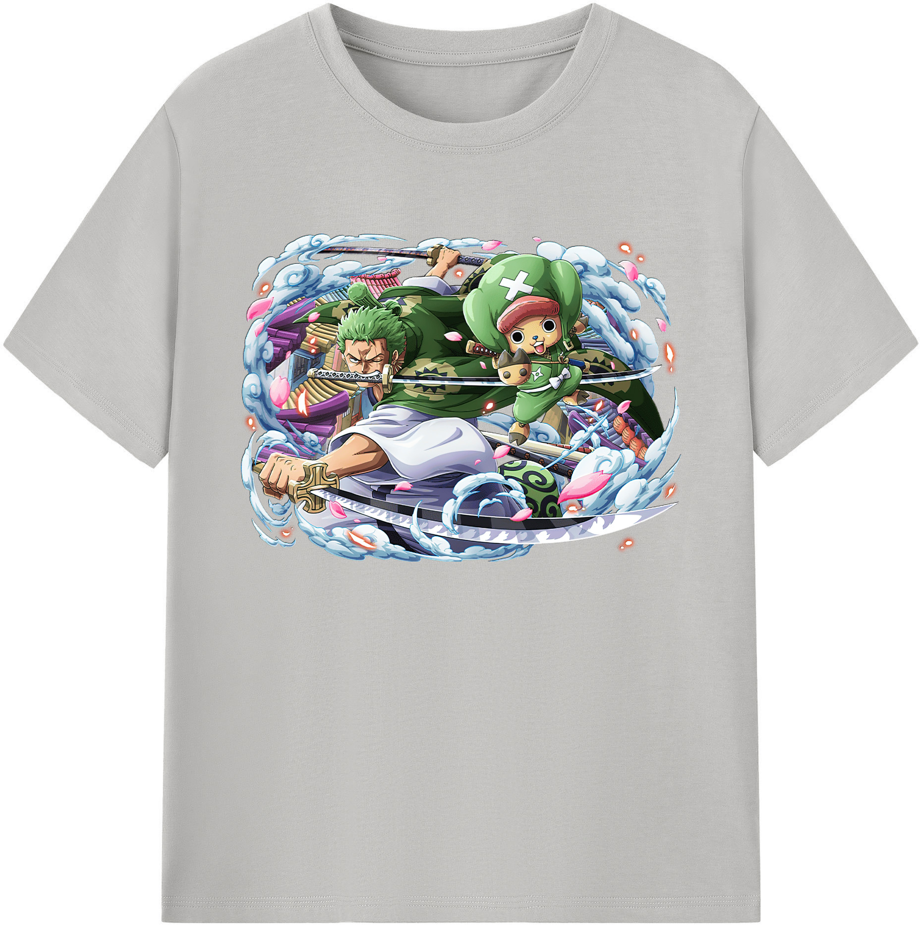 ワンピース ロロノア・ゾロ ONE PIECE Roronoa Zoro 綿100％ メンズ半袖Tシャツ｜肌触りやわらか＆通気性