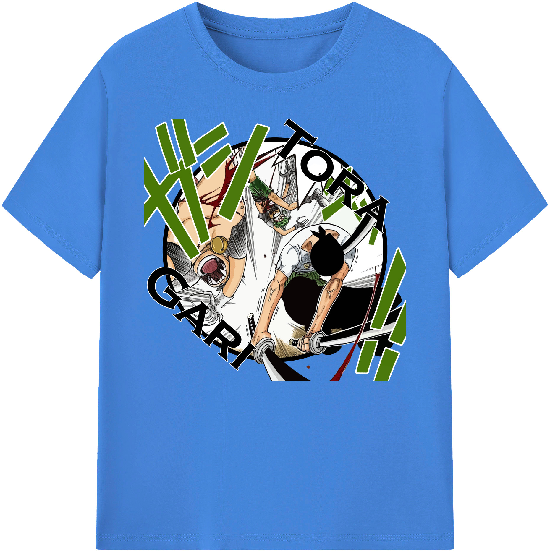 ワンピース ロロノア・ゾロ ONE PIECE Roronoa Zoro 綿100％ メンズ半袖Tシャツ｜肌触りやわらか＆通気性