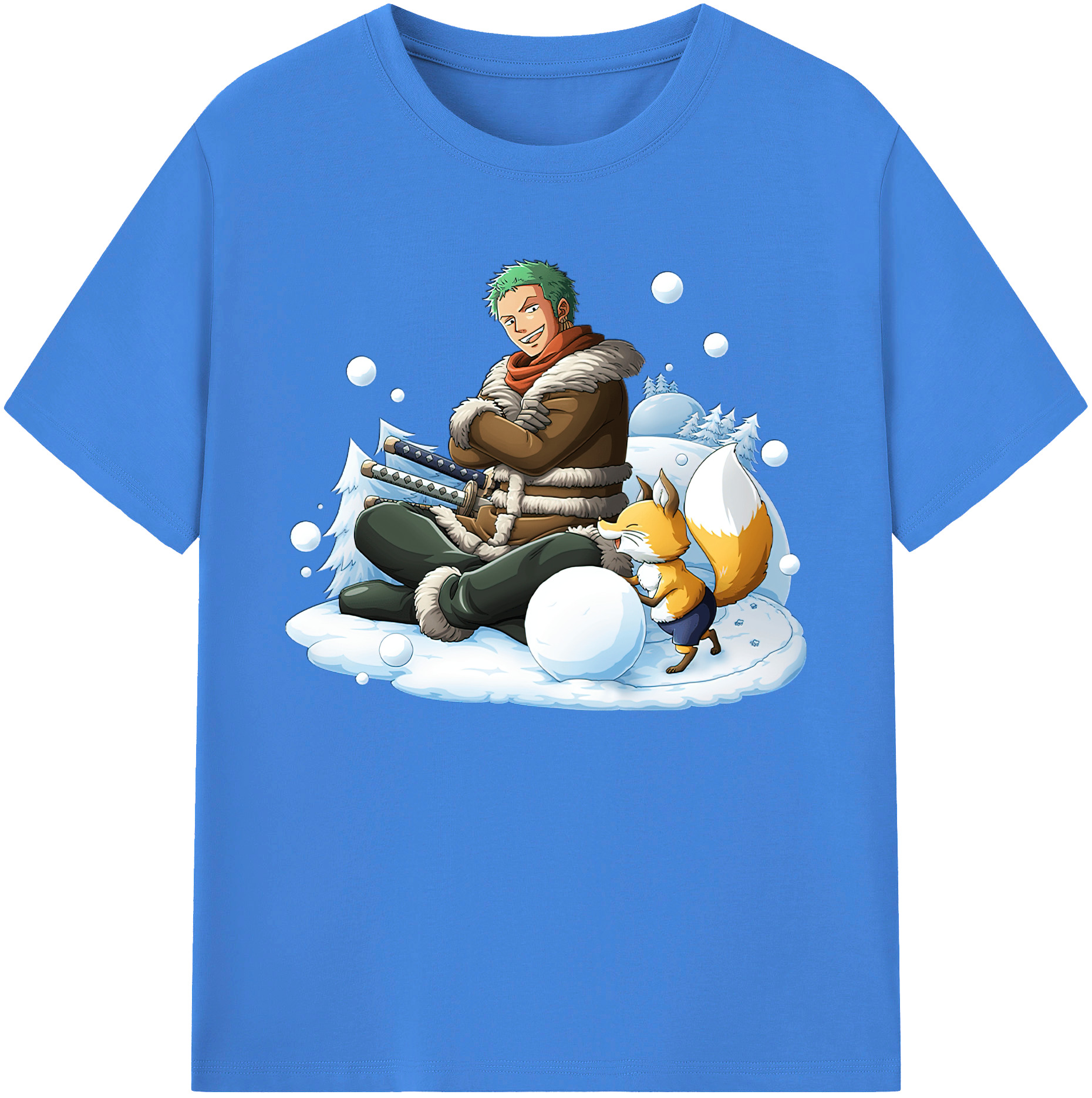 ワンピース ロロノア・ゾロ ONE PIECE Roronoa Zoro 綿100％ メンズ半袖Tシャツ｜肌触りやわらか＆通気性