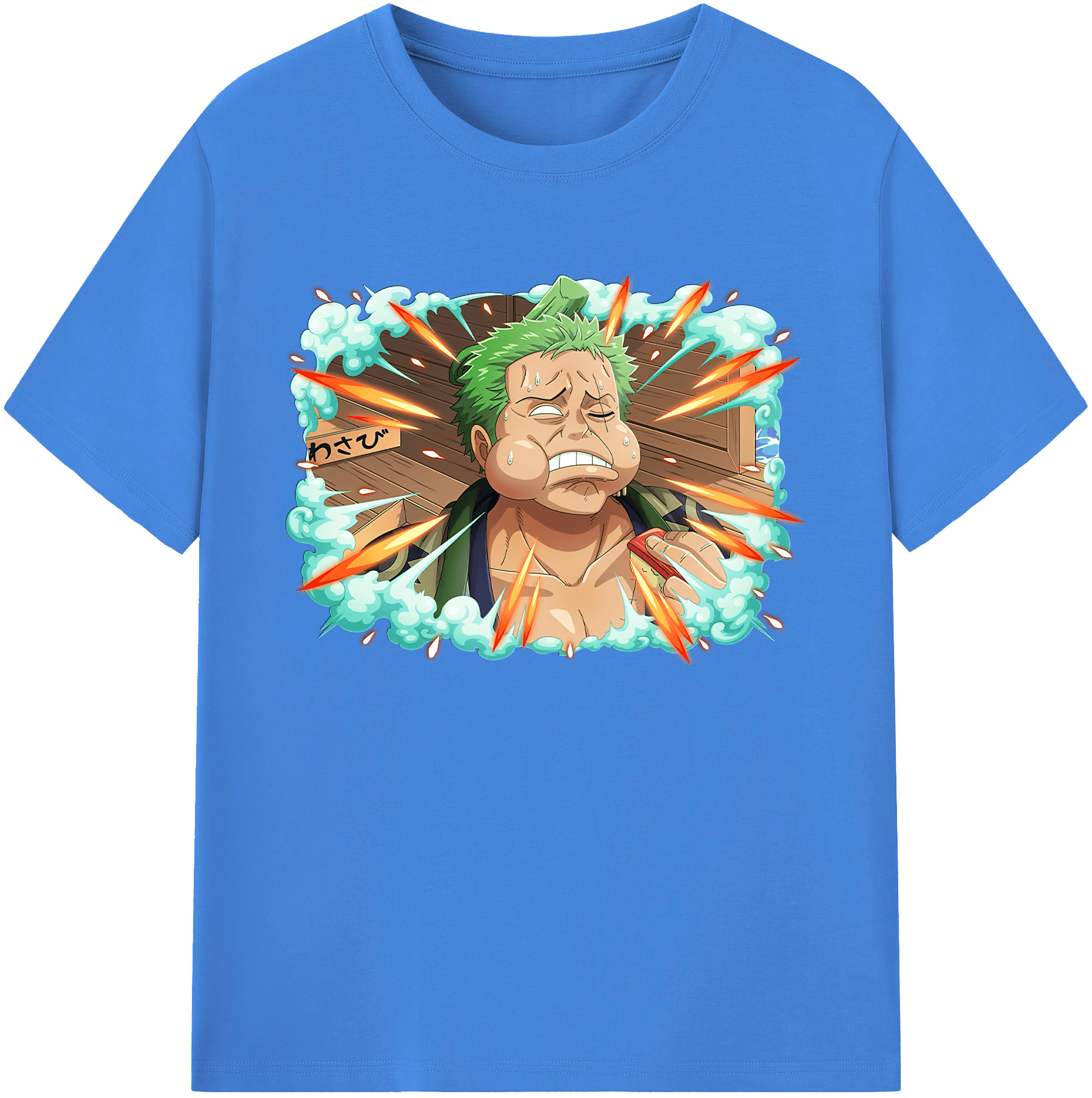 ワンピース ロロノア・ゾロ ONE PIECE Roronoa Zoro 綿100％ メンズ半袖Tシャツ｜肌触りやわらか＆通気性