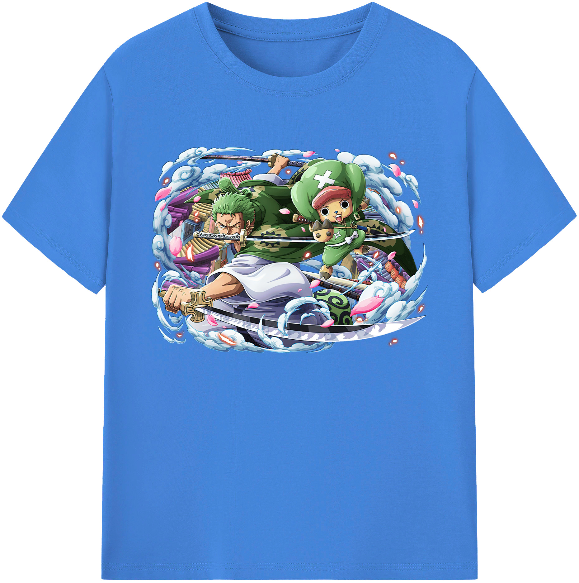 ワンピース ロロノア・ゾロ ONE PIECE Roronoa Zoro 綿100％ メンズ半袖Tシャツ｜肌触りやわらか＆通気性