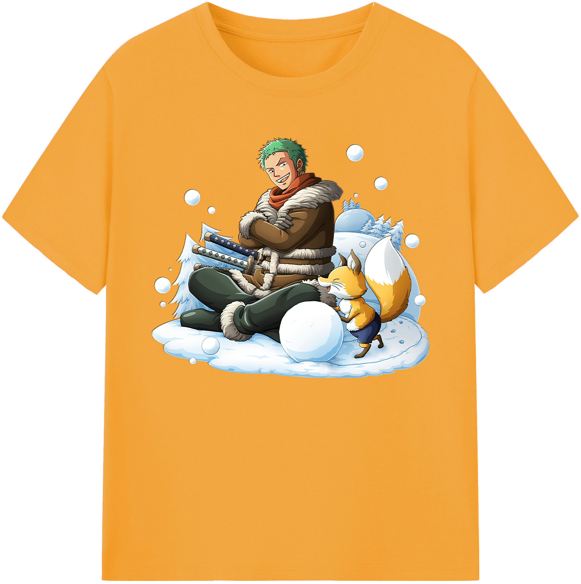 ワンピース ロロノア・ゾロ ONE PIECE Roronoa Zoro 綿100％ メンズ半袖Tシャツ｜肌触りやわらか＆通気性