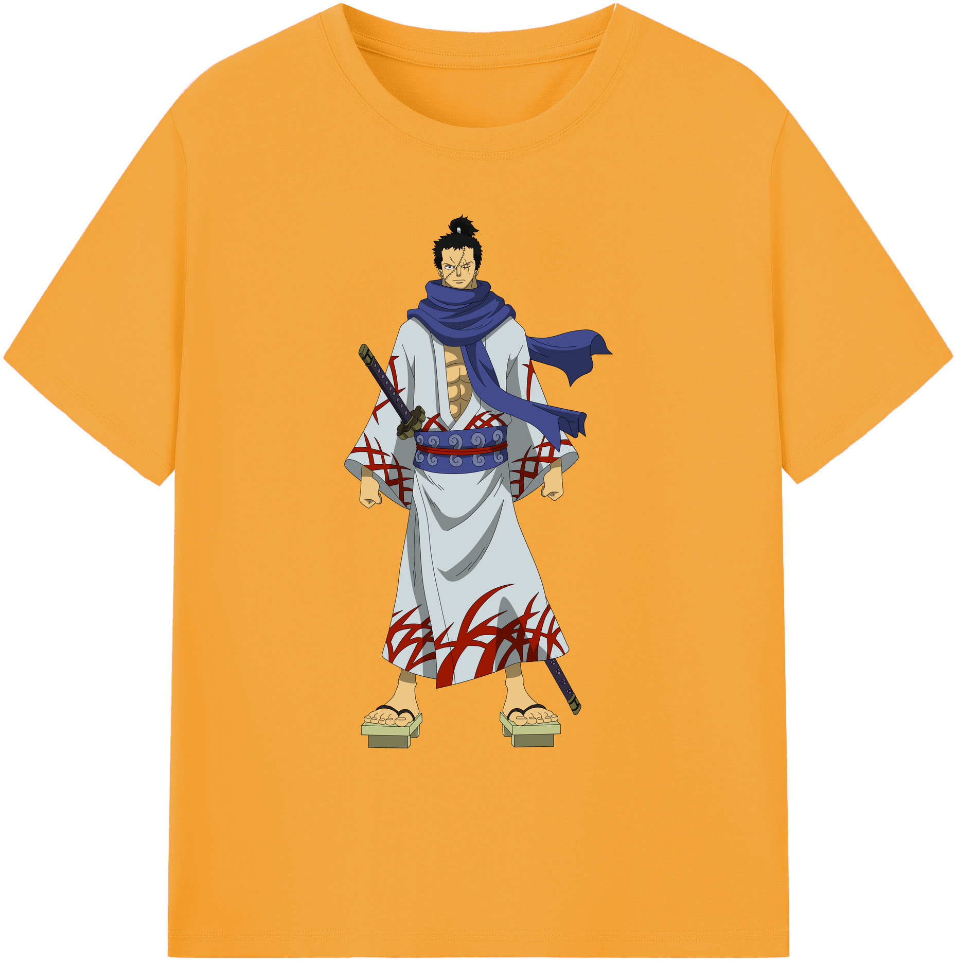 ワンピース ロロノア・ゾロ ONE PIECE Roronoa Zoro 綿100％ メンズ半袖Tシャツ｜肌触りやわらか＆通気性