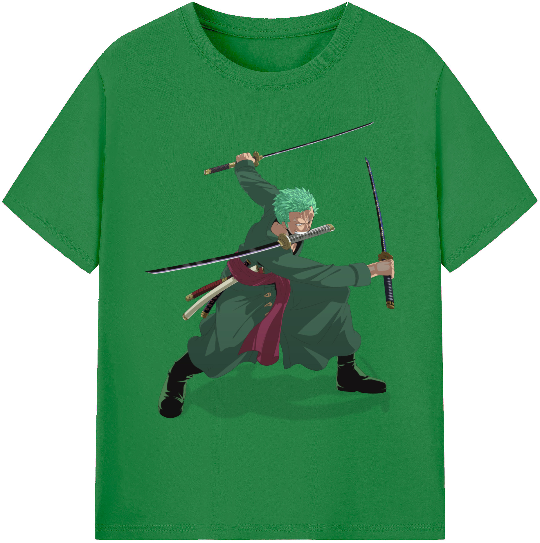 ワンピース ロロノア・ゾロ ONE PIECE Roronoa Zoro 綿100％ メンズ半袖Tシャツ｜肌触りやわらか＆通気性