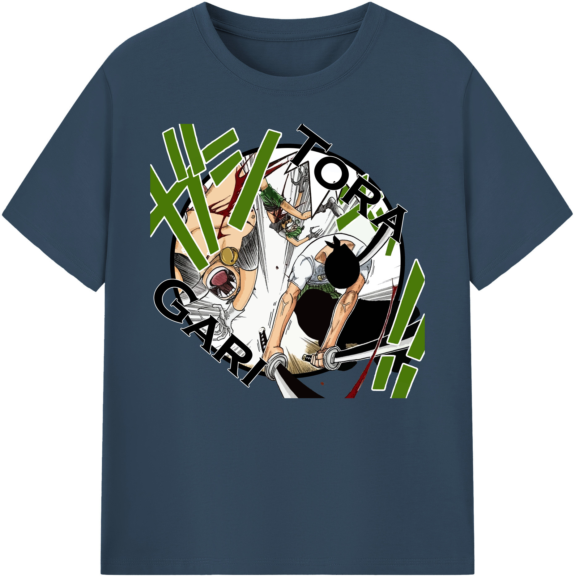 ワンピース ロロノア・ゾロ ONE PIECE Roronoa Zoro 綿100％ メンズ半袖Tシャツ｜肌触りやわらか＆通気性