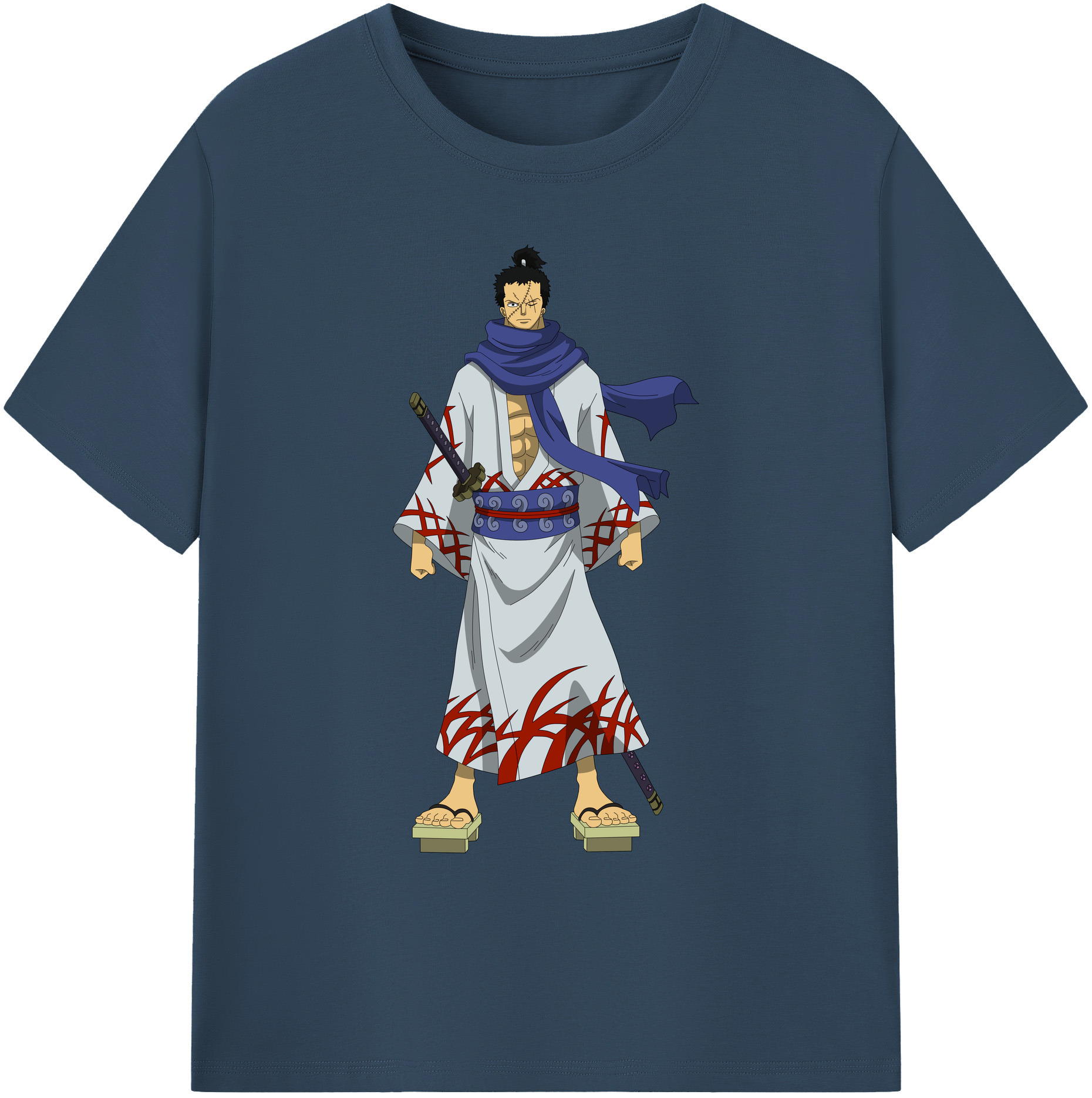 ワンピース ロロノア・ゾロ ONE PIECE Roronoa Zoro 綿100％ メンズ半袖Tシャツ｜肌触りやわらか＆通気性