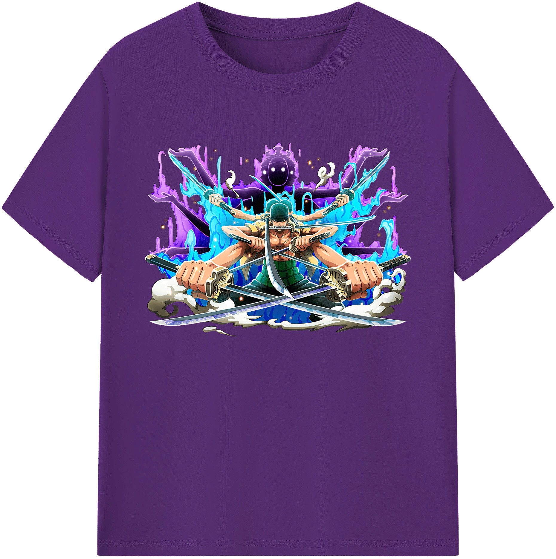 ワンピース ロロノア・ゾロ ONE PIECE Roronoa Zoro 綿100％ メンズ半袖Tシャツ｜肌触りやわらか＆通気性