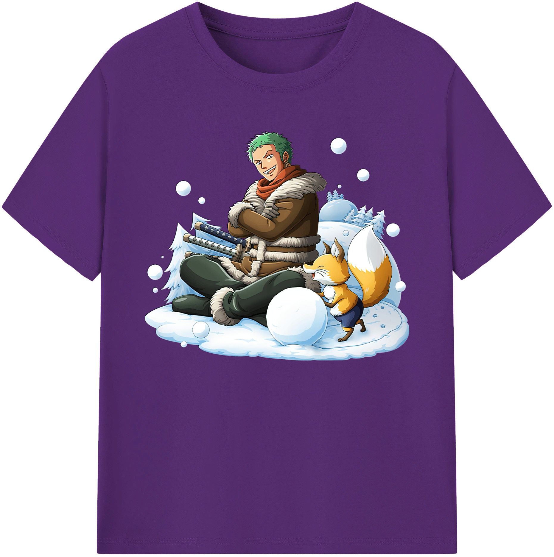 ワンピース ロロノア・ゾロ ONE PIECE Roronoa Zoro 綿100％ メンズ半袖Tシャツ｜肌触りやわらか＆通気性