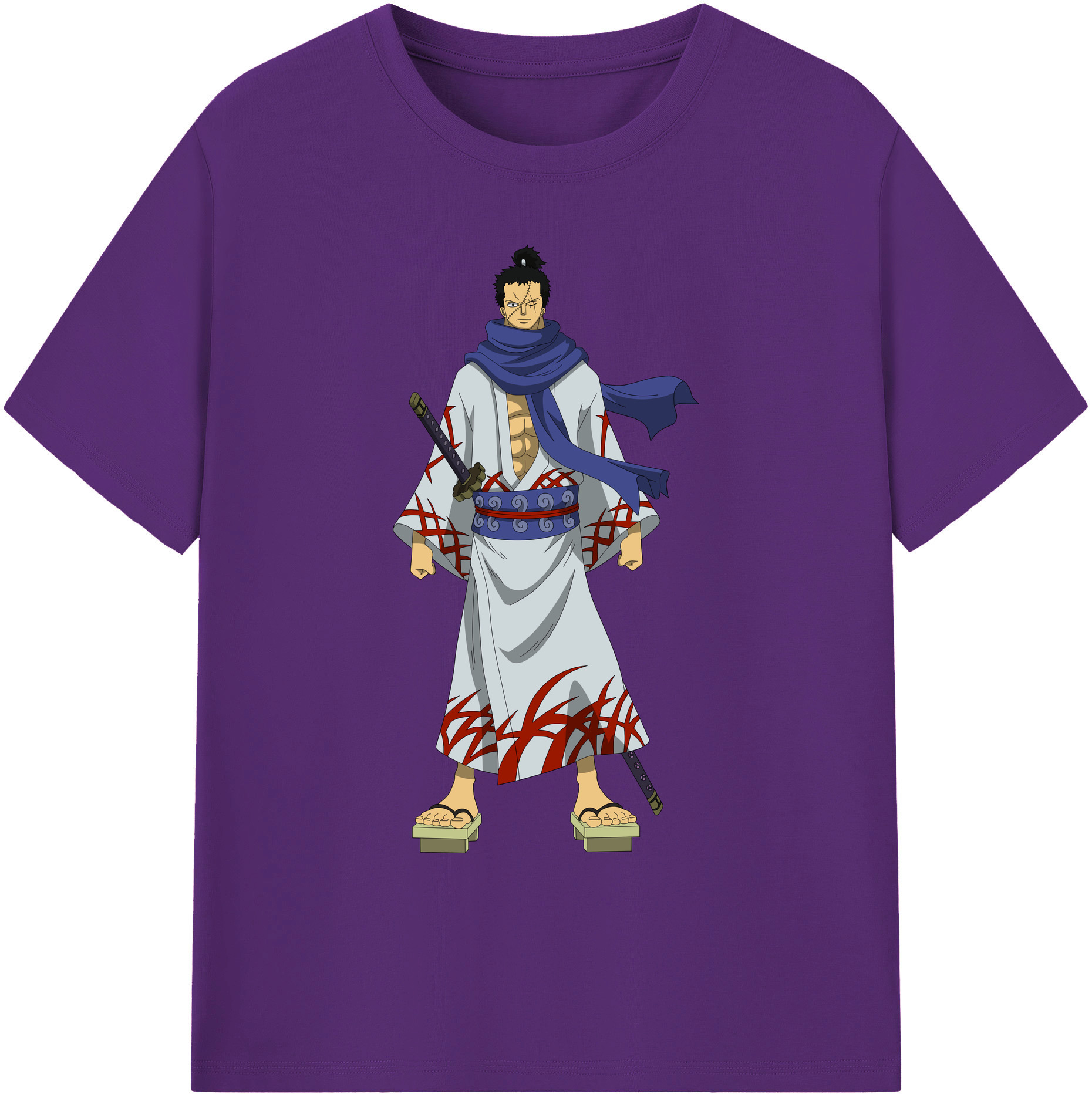 ワンピース ロロノア・ゾロ ONE PIECE Roronoa Zoro 綿100％ メンズ半袖Tシャツ｜肌触りやわらか＆通気性