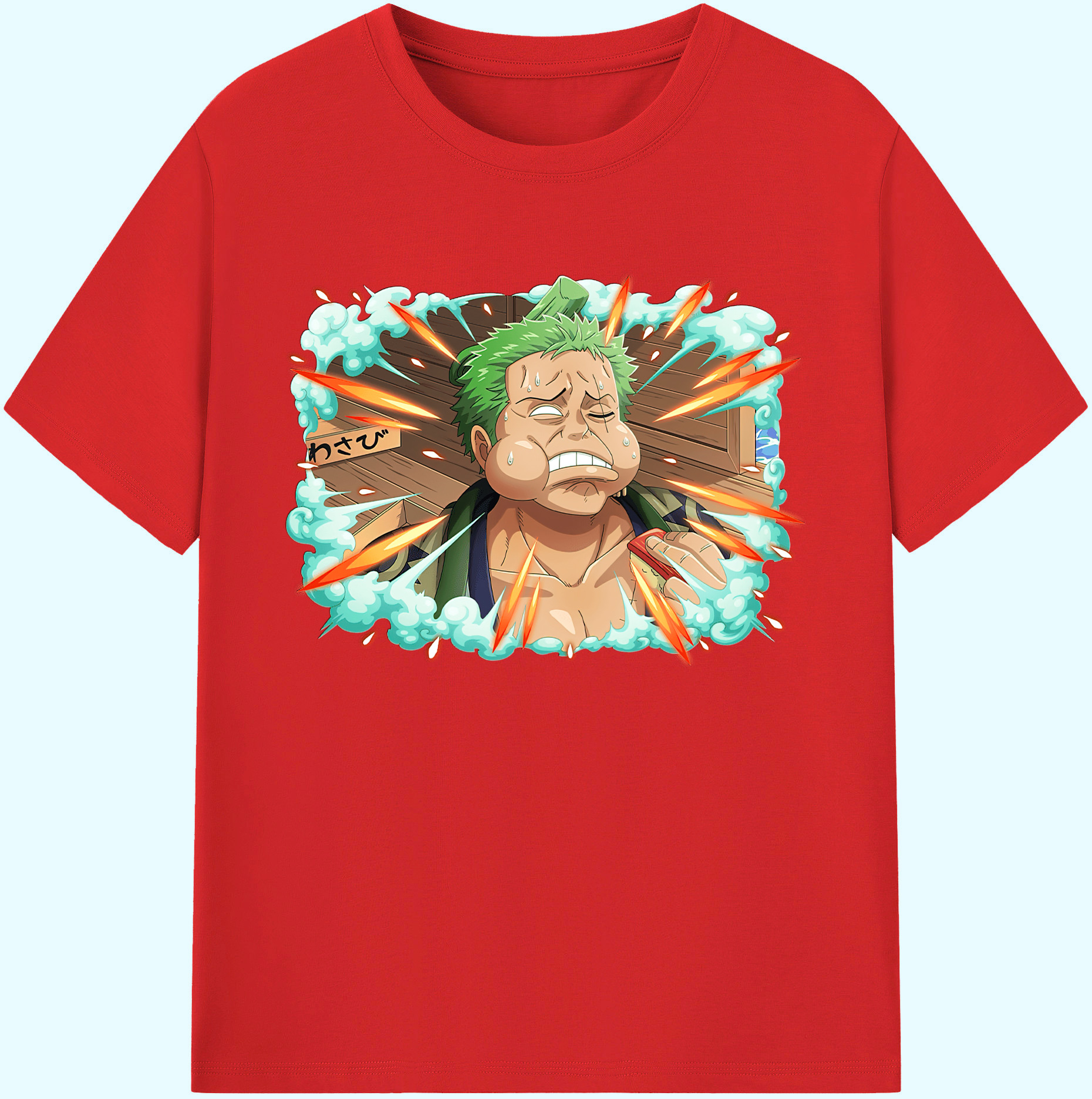 ワンピース ロロノア・ゾロ ONE PIECE Roronoa Zoro 綿100％ メンズ半袖Tシャツ｜肌触りやわらか＆通気性