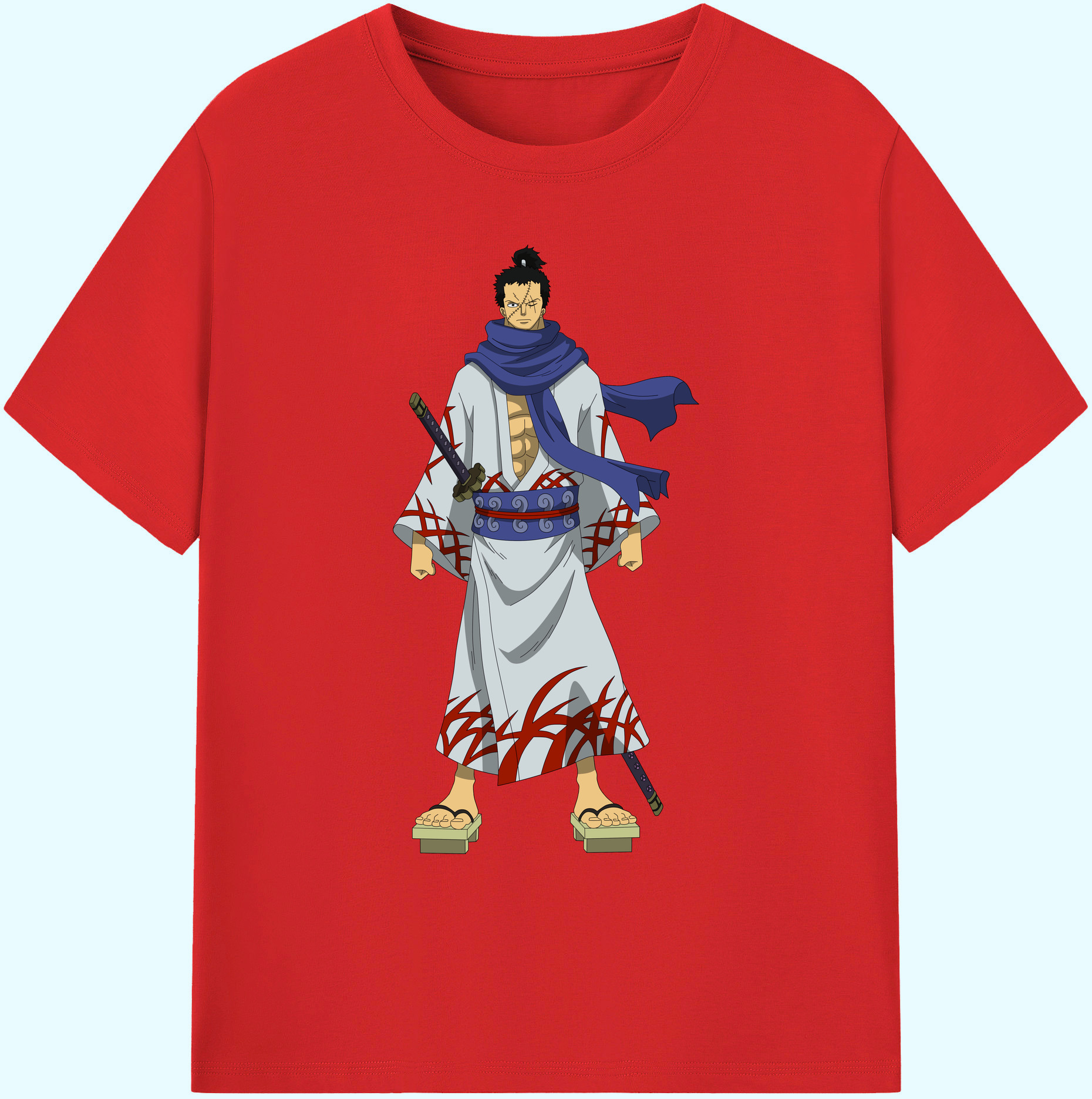 ワンピース ロロノア・ゾロ ONE PIECE Roronoa Zoro 綿100％ メンズ半袖Tシャツ｜肌触りやわらか＆通気性