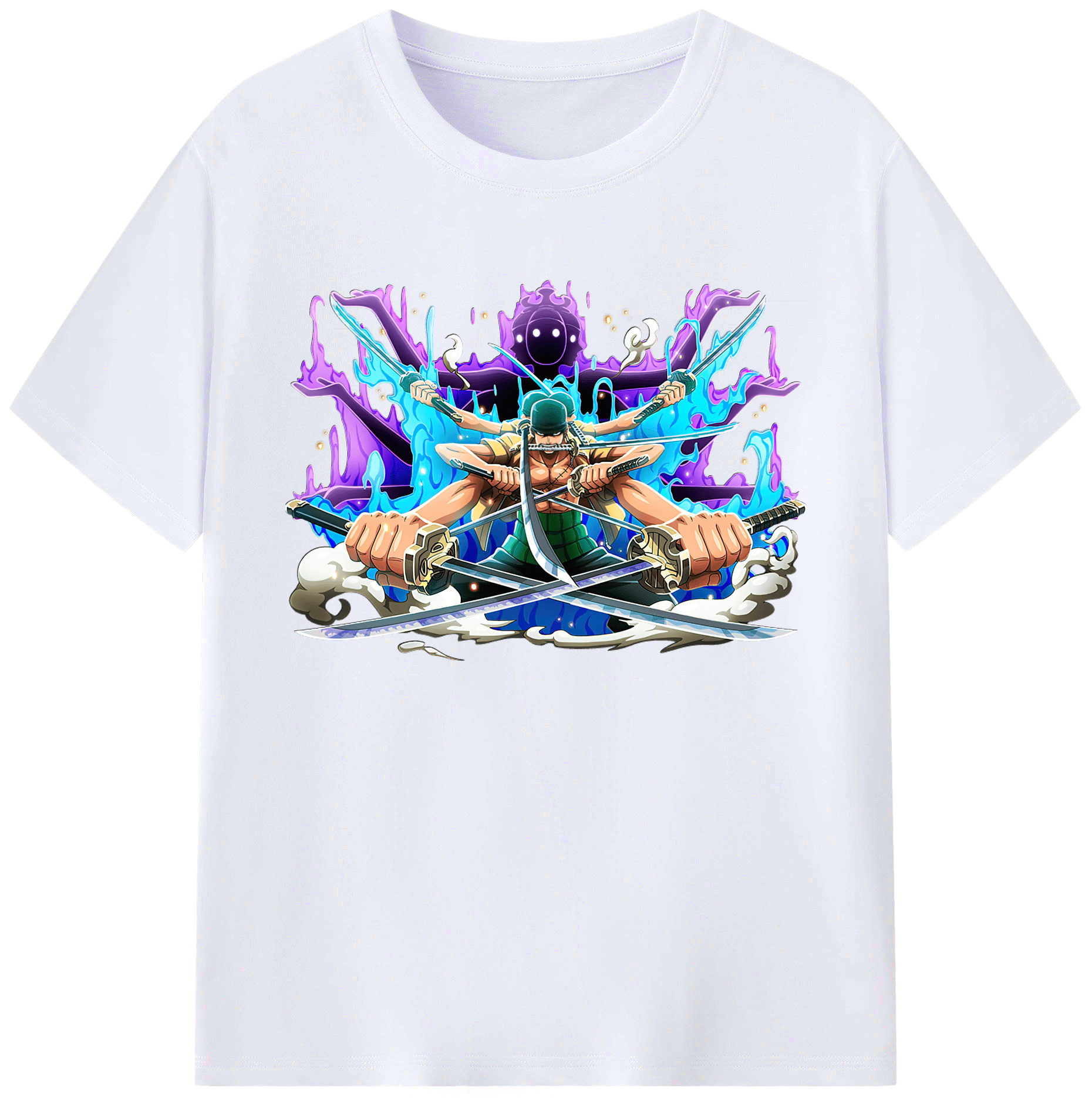 ワンピース ロロノア・ゾロ ONE PIECE Roronoa Zoro 綿100％ メンズ半袖Tシャツ｜肌触りやわらか＆通気性