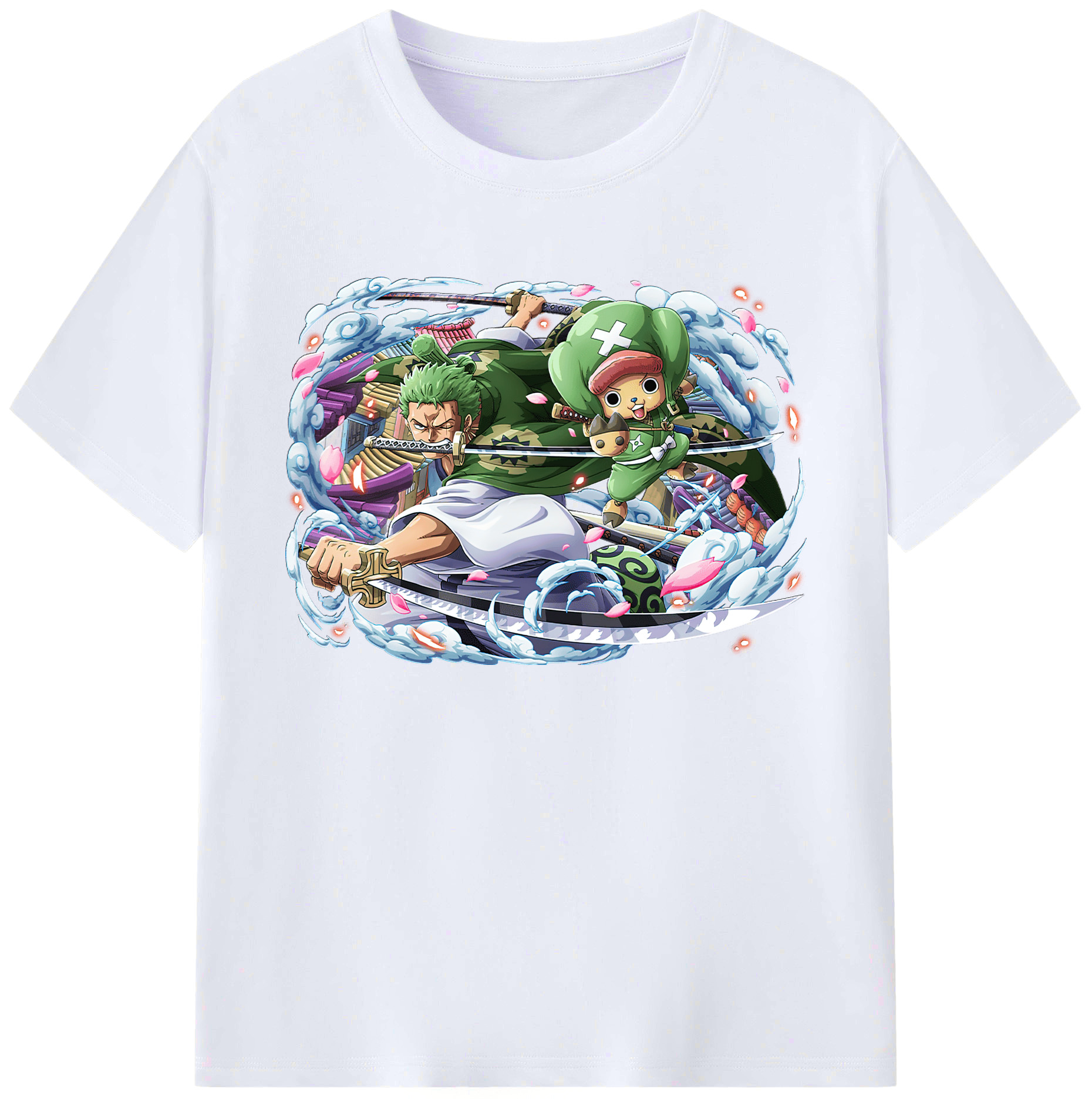 ワンピース ロロノア・ゾロ ONE PIECE Roronoa Zoro 綿100％ メンズ半袖Tシャツ｜肌触りやわらか＆通気性