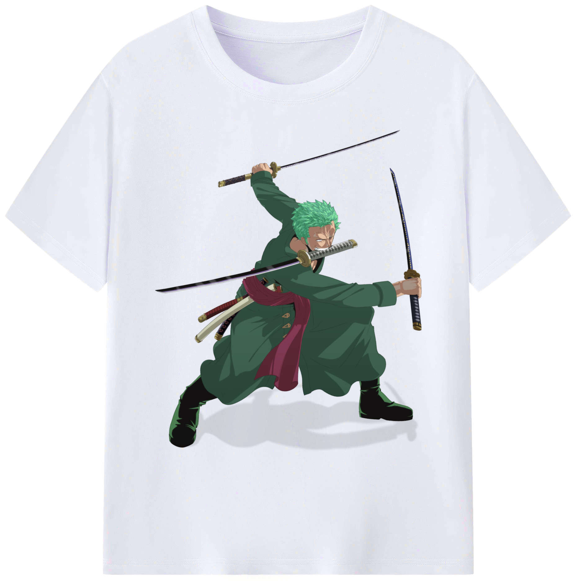 ワンピース ロロノア・ゾロ ONE PIECE Roronoa Zoro 綿100％ メンズ半袖Tシャツ｜肌触りやわらか＆通気性