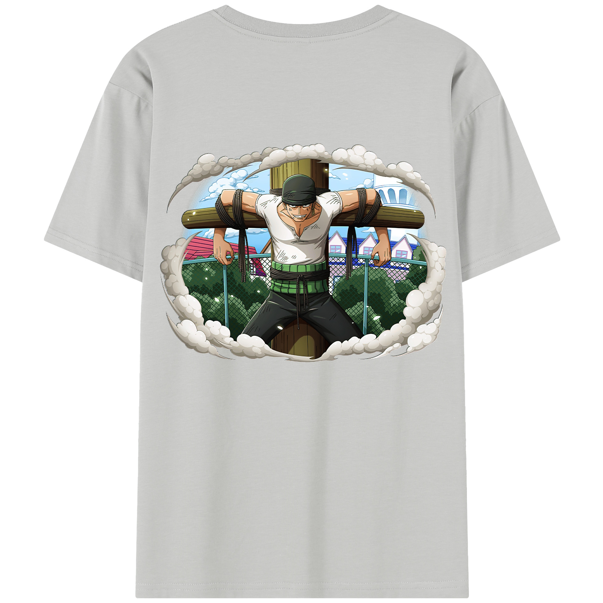ワンピース ロロノア・ゾロ ONE PIECE Roronoa Zoro レディース半袖Tシャツ(バックプリント)