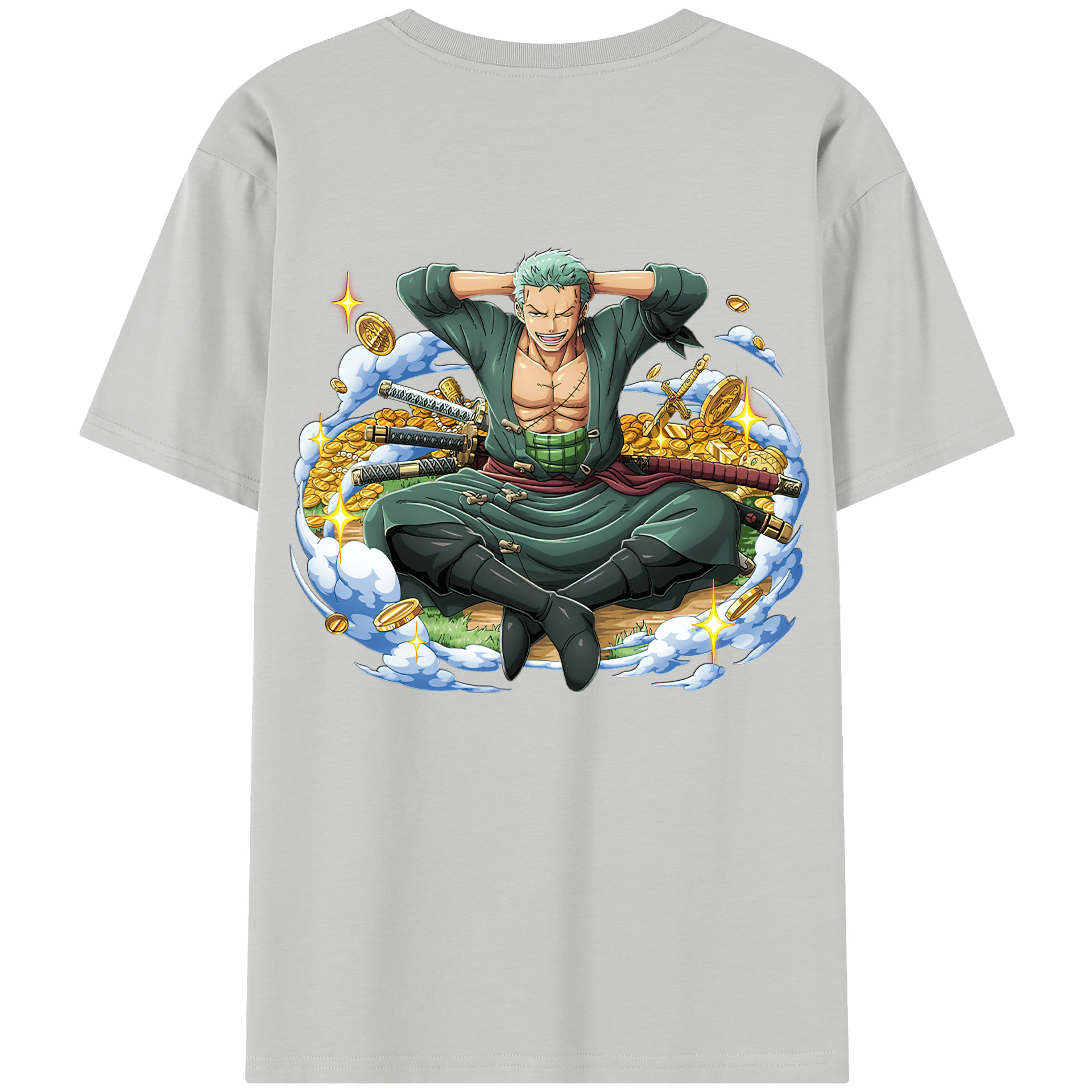ワンピース ロロノア・ゾロ ONE PIECE Roronoa Zoro レディース半袖Tシャツ(バックプリント)