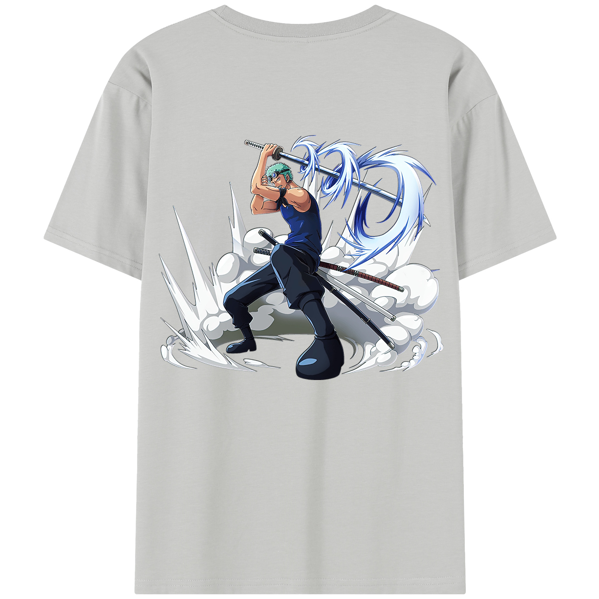 ワンピース ロロノア・ゾロ ONE PIECE Roronoa Zoro レディース半袖Tシャツ(バックプリント)