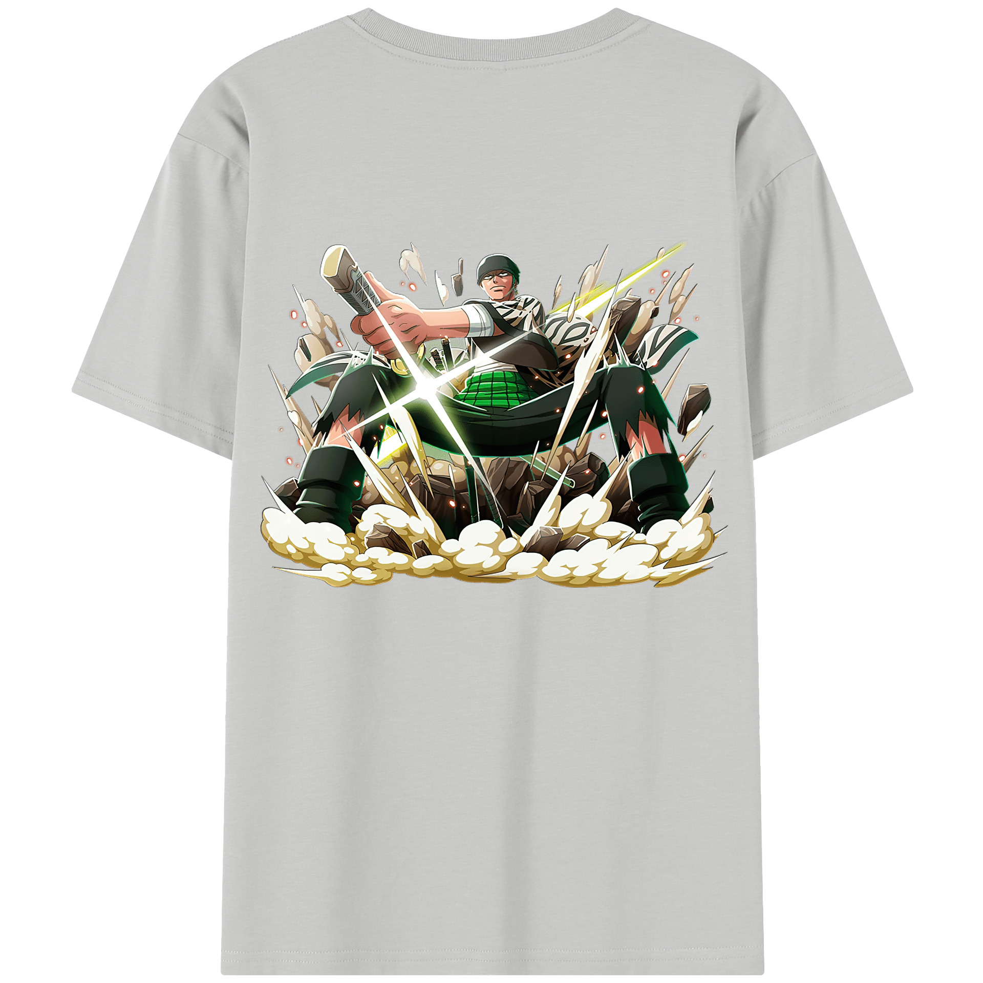 ワンピース ロロノア・ゾロ ONE PIECE Roronoa Zoro レディース半袖Tシャツ(バックプリント)