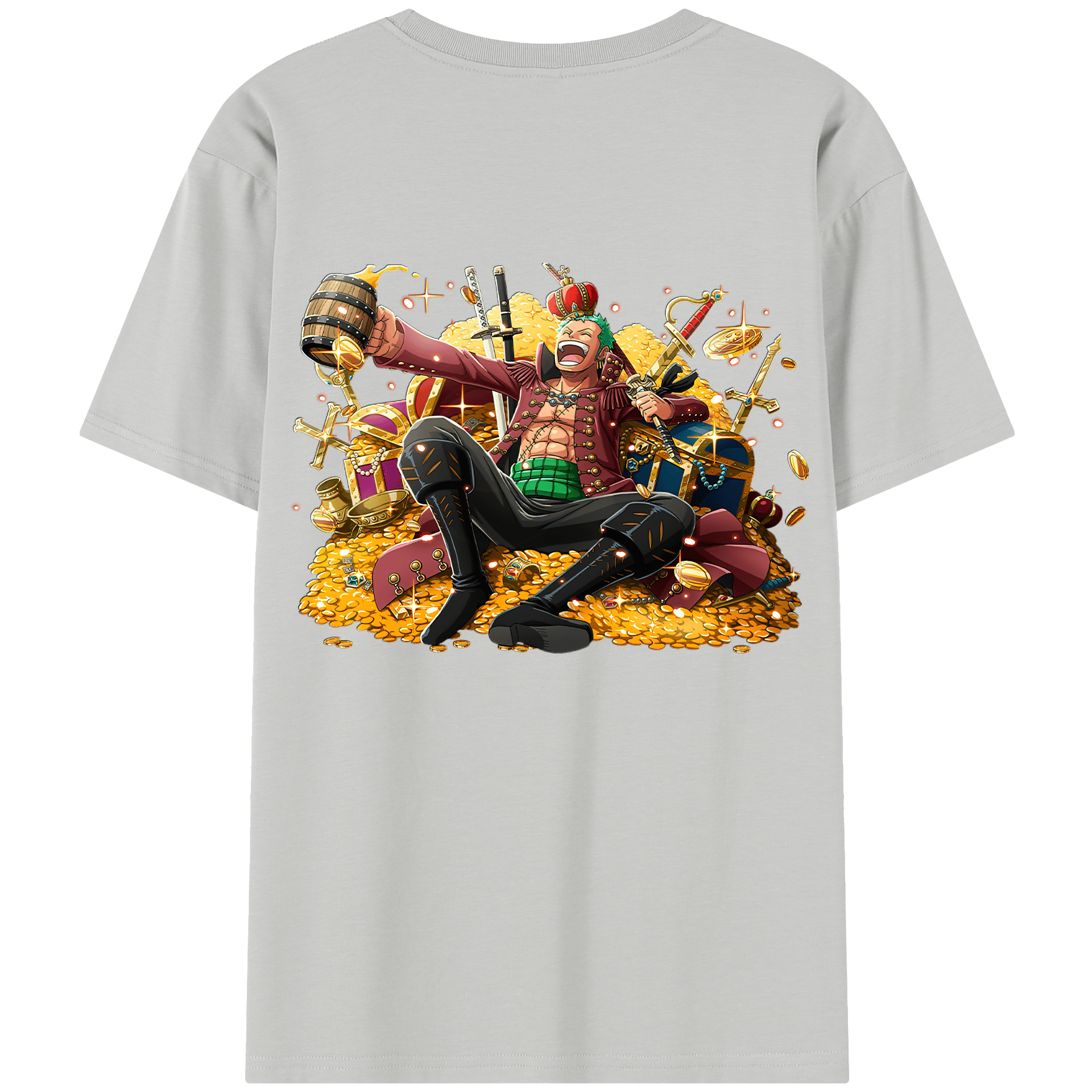 ワンピース ロロノア・ゾロ ONE PIECE Roronoa Zoro レディース半袖Tシャツ(バックプリント)