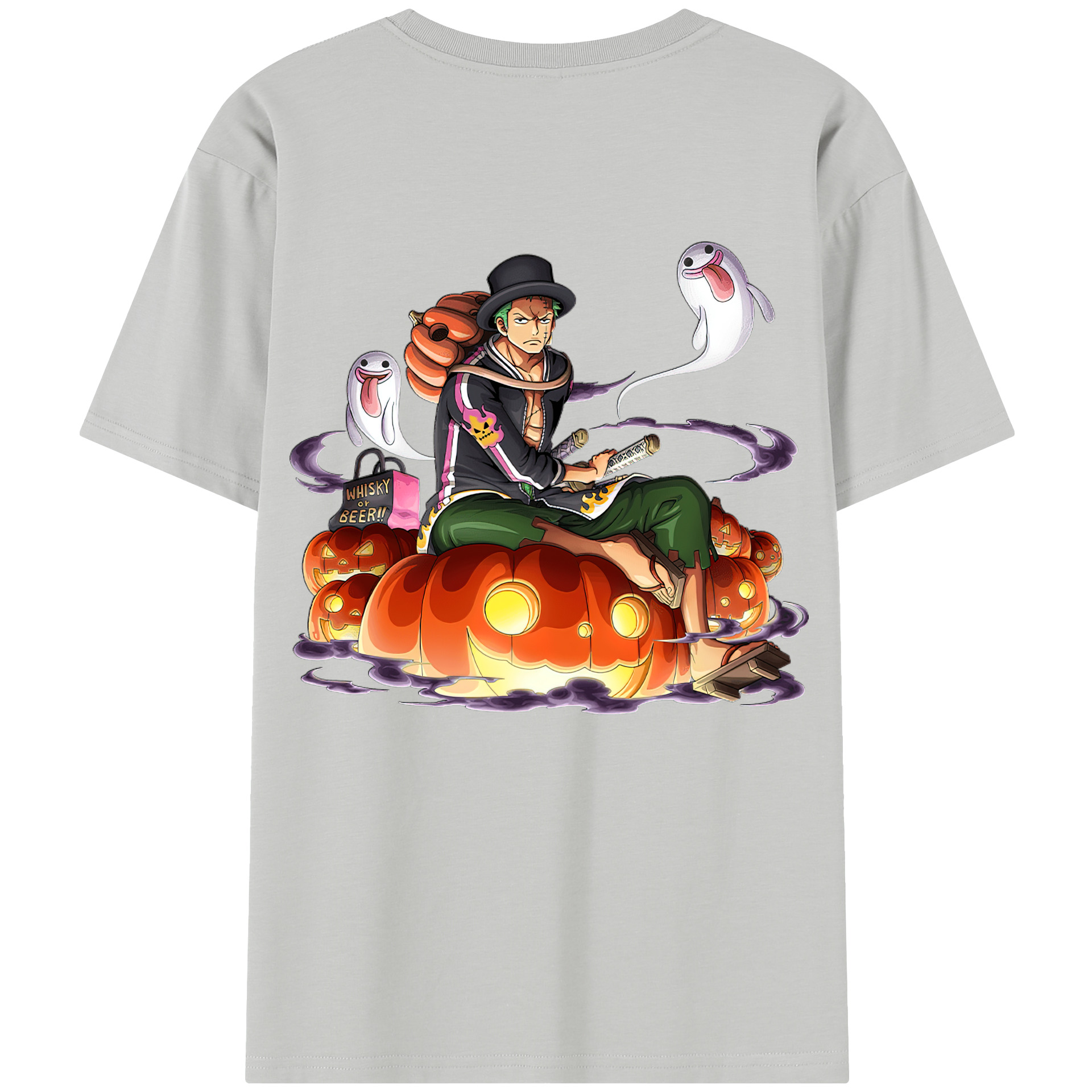 ワンピース ロロノア・ゾロ ONE PIECE Roronoa Zoro レディース半袖Tシャツ(バックプリント)