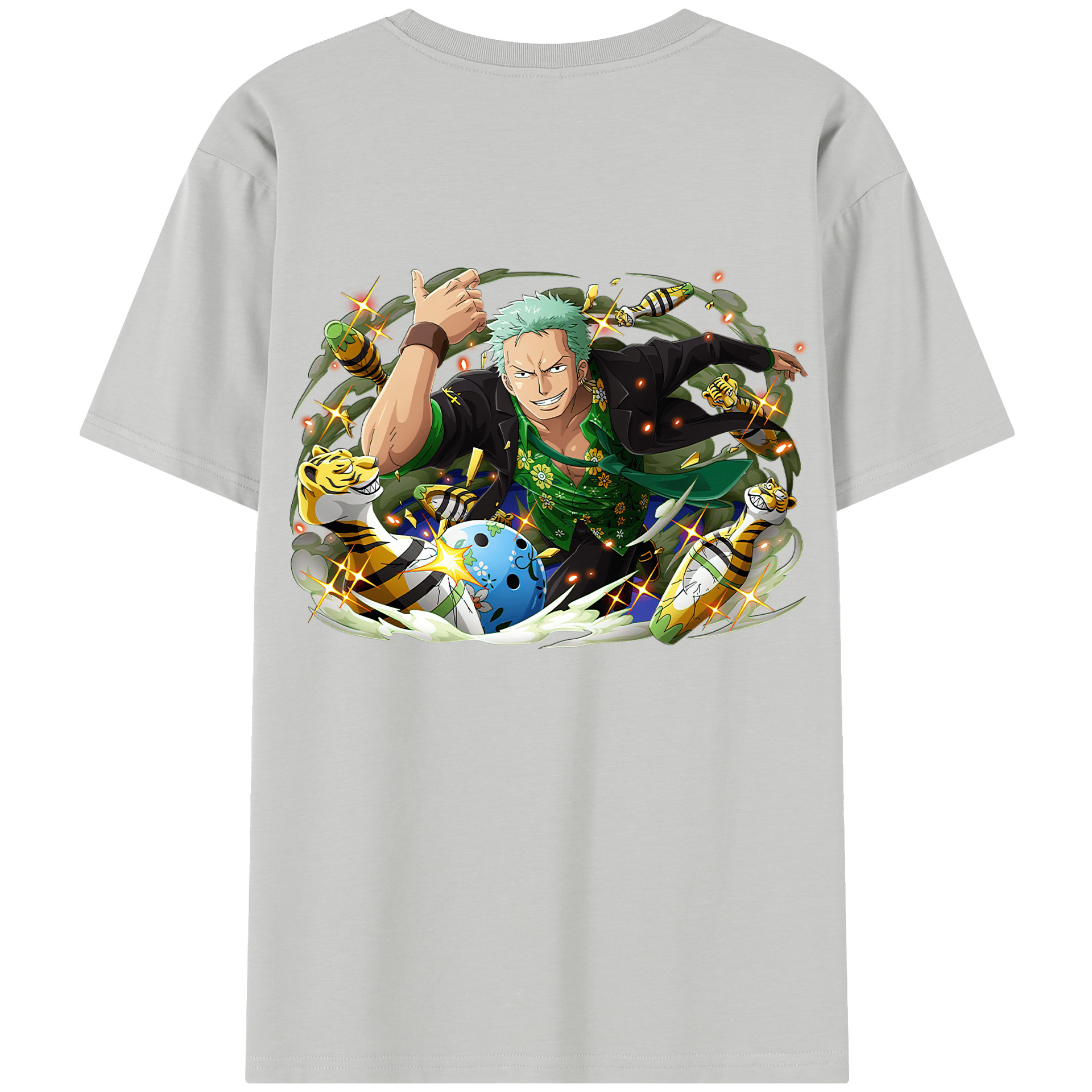 ワンピース ロロノア・ゾロ ONE PIECE Roronoa Zoro レディース半袖Tシャツ(バックプリント)