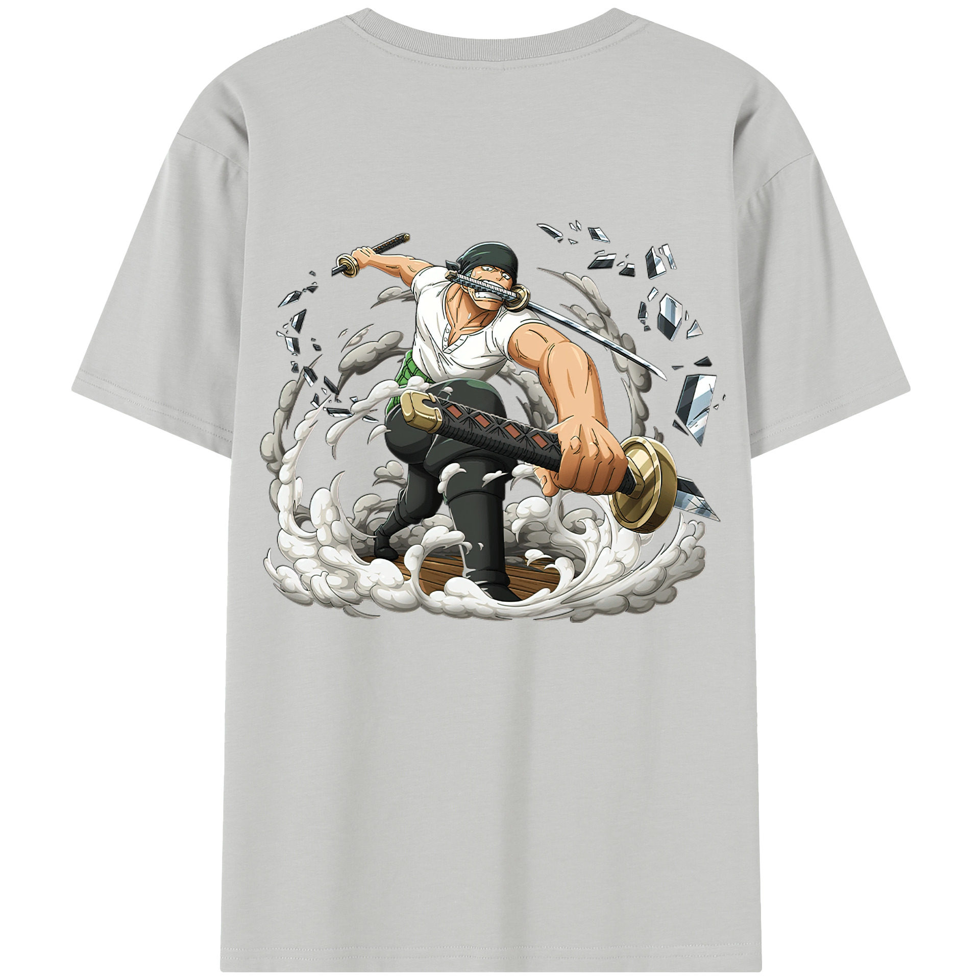ワンピース ロロノア・ゾロ ONE PIECE Roronoa Zoro レディース半袖Tシャツ(バックプリント)