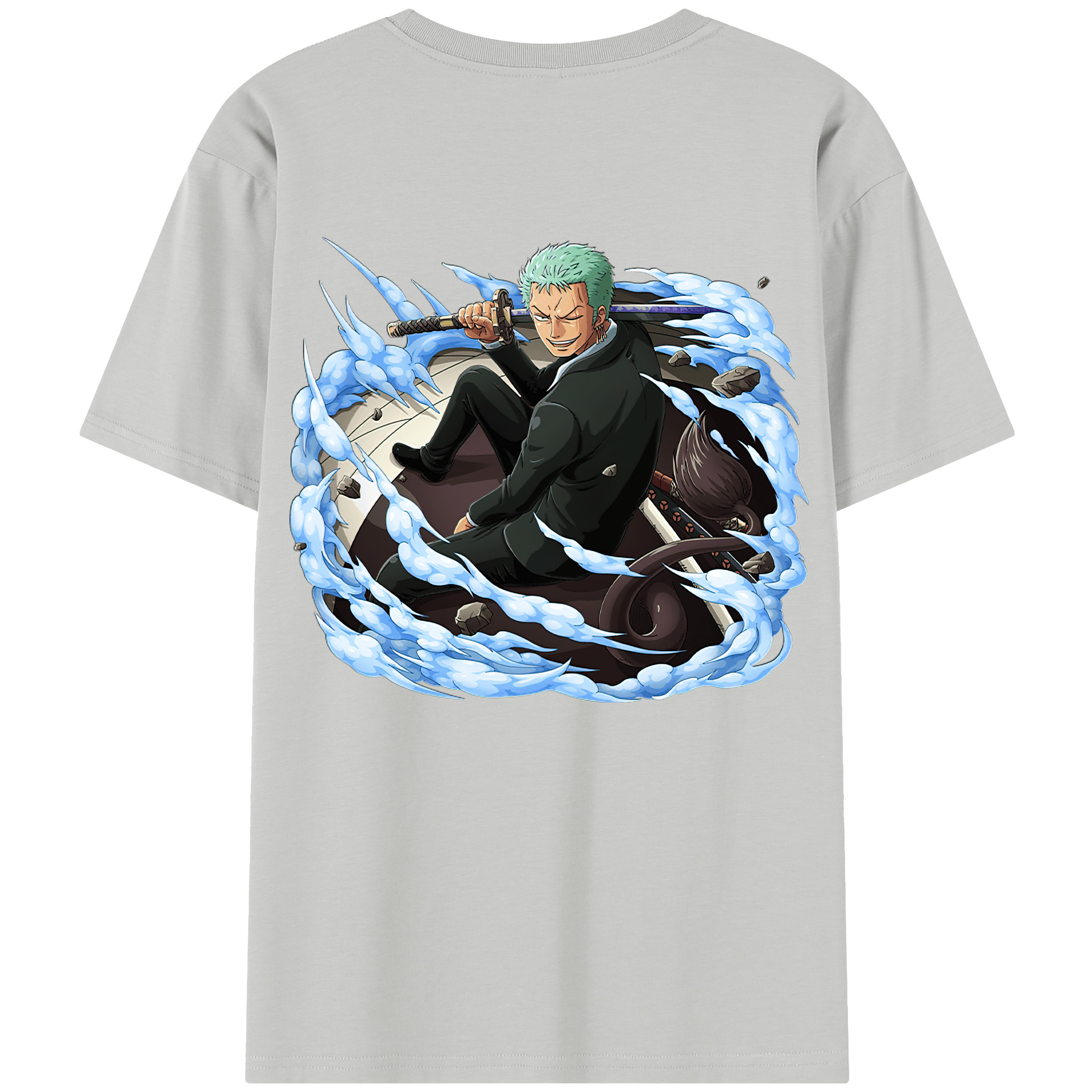 ワンピース ロロノア・ゾロ ONE PIECE Roronoa Zoro レディース半袖Tシャツ(バックプリント)