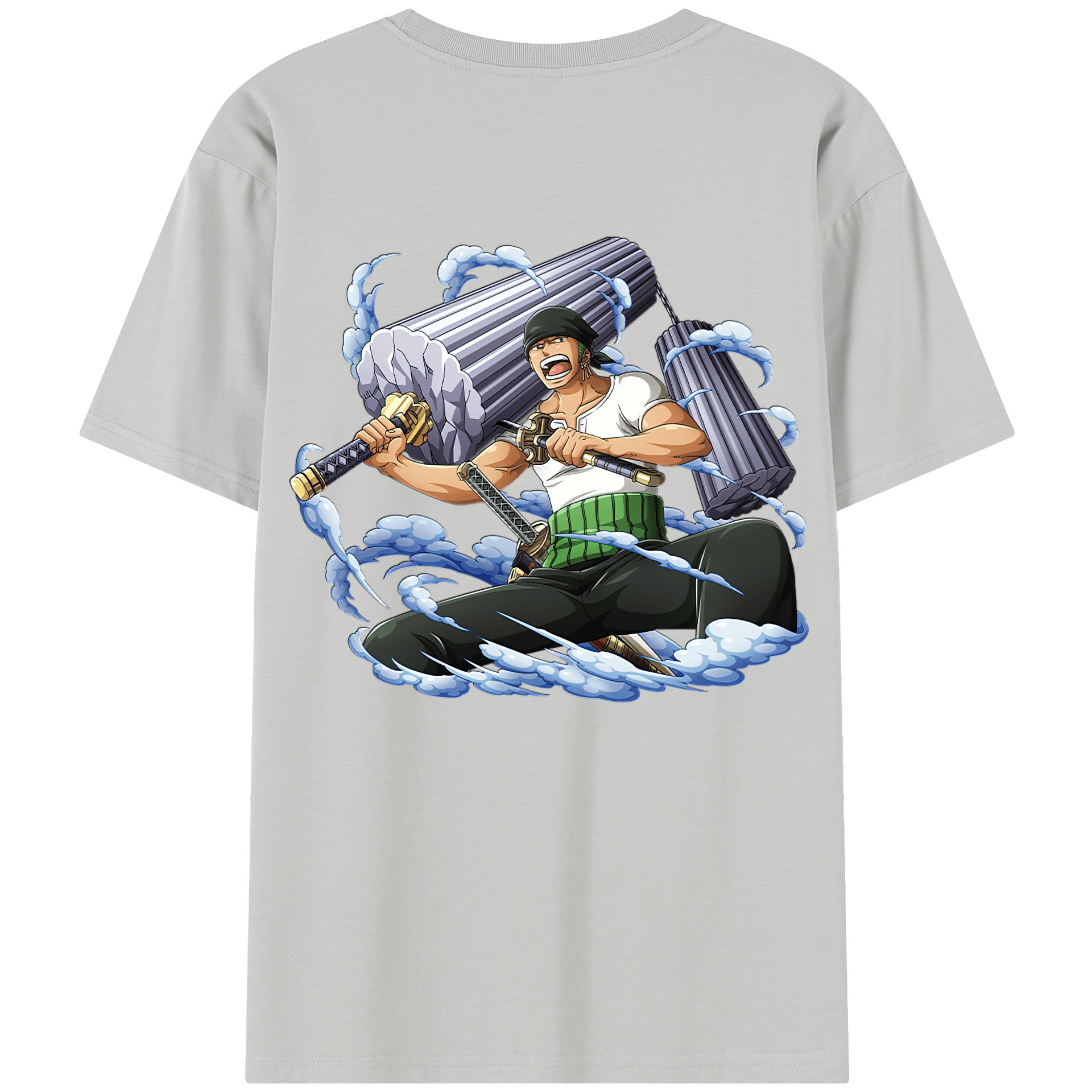ワンピース ロロノア・ゾロ ONE PIECE Roronoa Zoro レディース半袖Tシャツ(バックプリント)