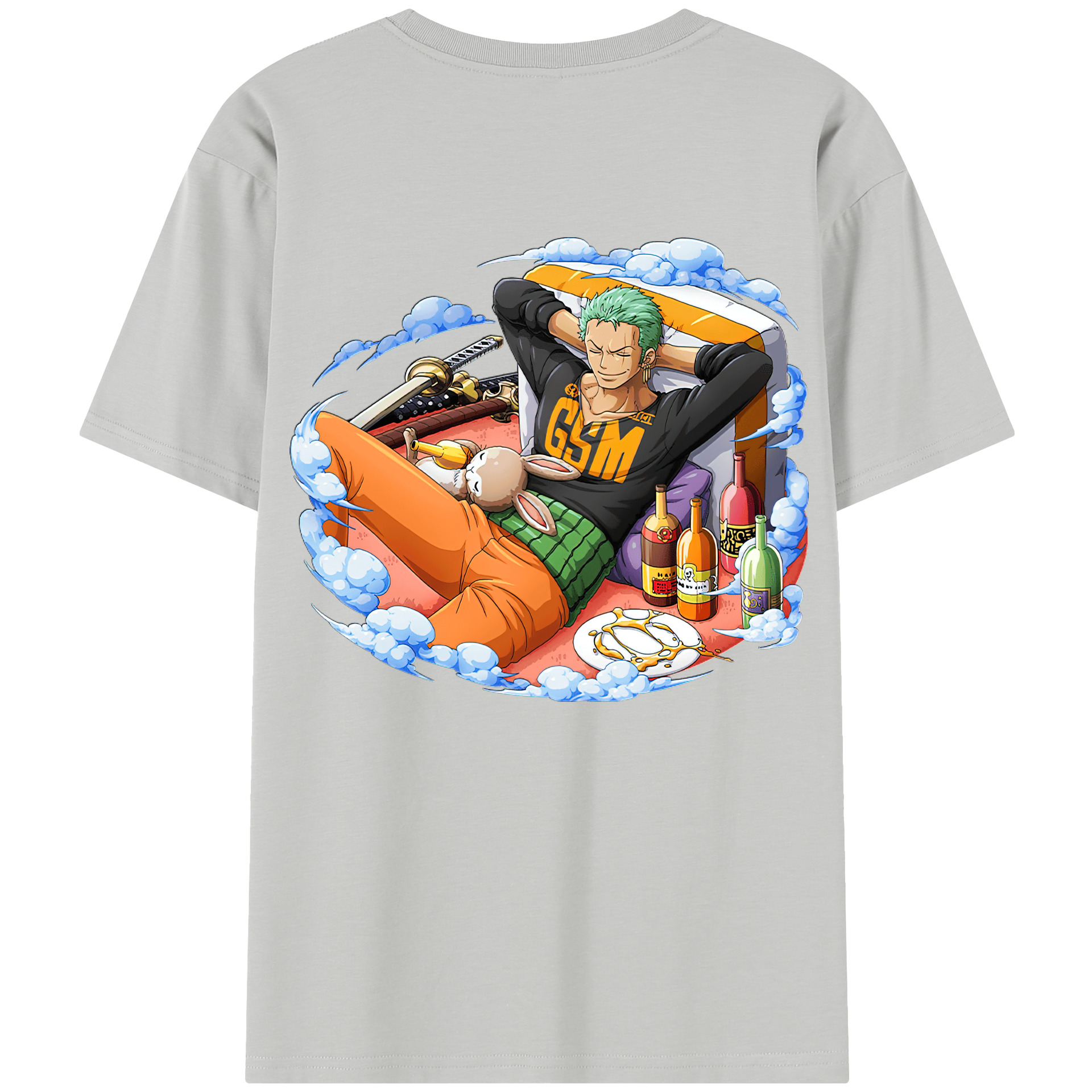 ワンピース ロロノア・ゾロ ONE PIECE Roronoa Zoro レディース半袖Tシャツ(バックプリント)