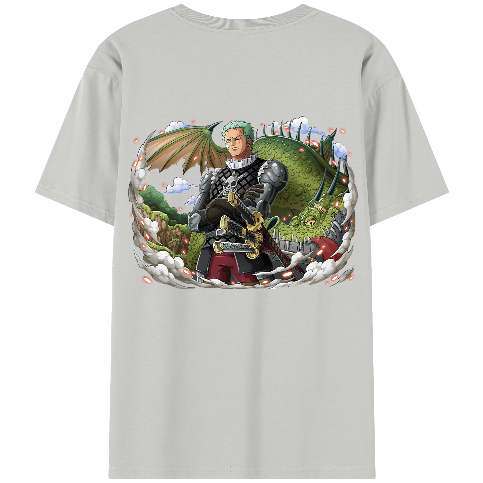 ワンピース ロロノア・ゾロ ONE PIECE Roronoa Zoro レディース半袖Tシャツ(バックプリント)