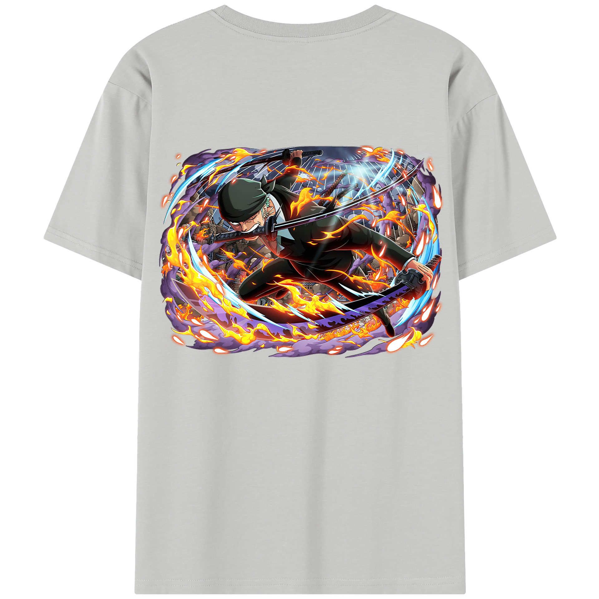 ワンピース ロロノア・ゾロ ONE PIECE Roronoa Zoro レディース半袖Tシャツ(バックプリント)