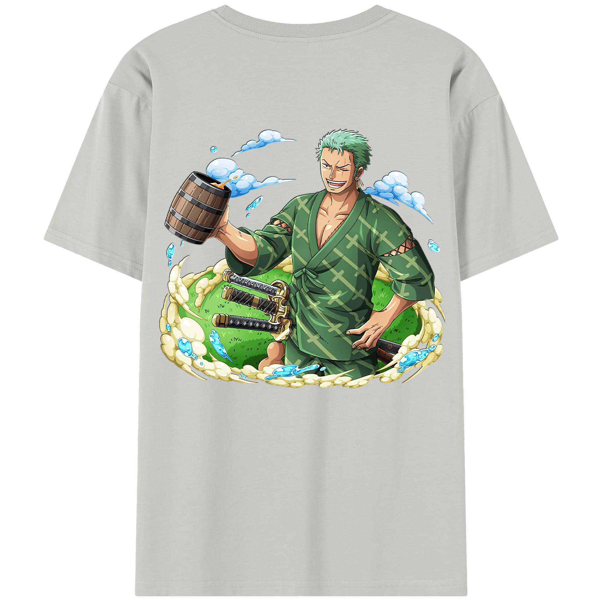 ワンピース ロロノア・ゾロ ONE PIECE Roronoa Zoro レディース半袖Tシャツ(バックプリント)
