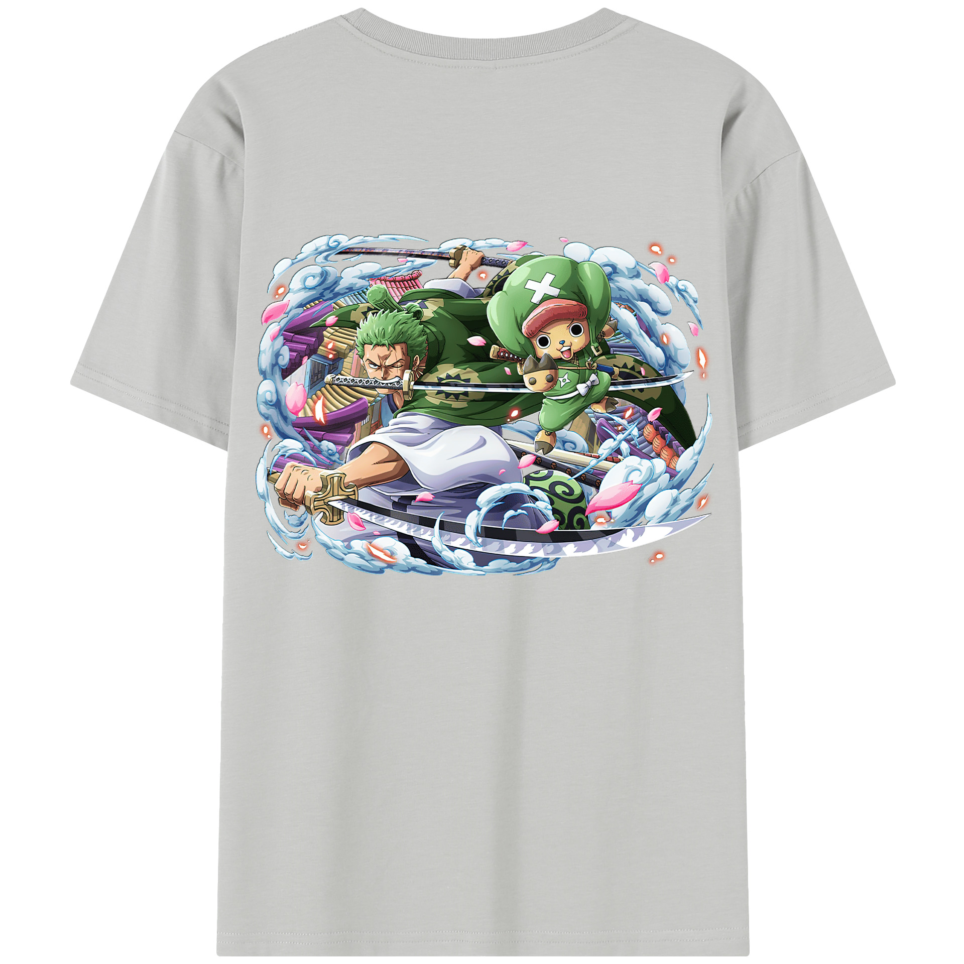 ワンピース ロロノア・ゾロ ONE PIECE Roronoa Zoro レディース半袖Tシャツ(バックプリント)