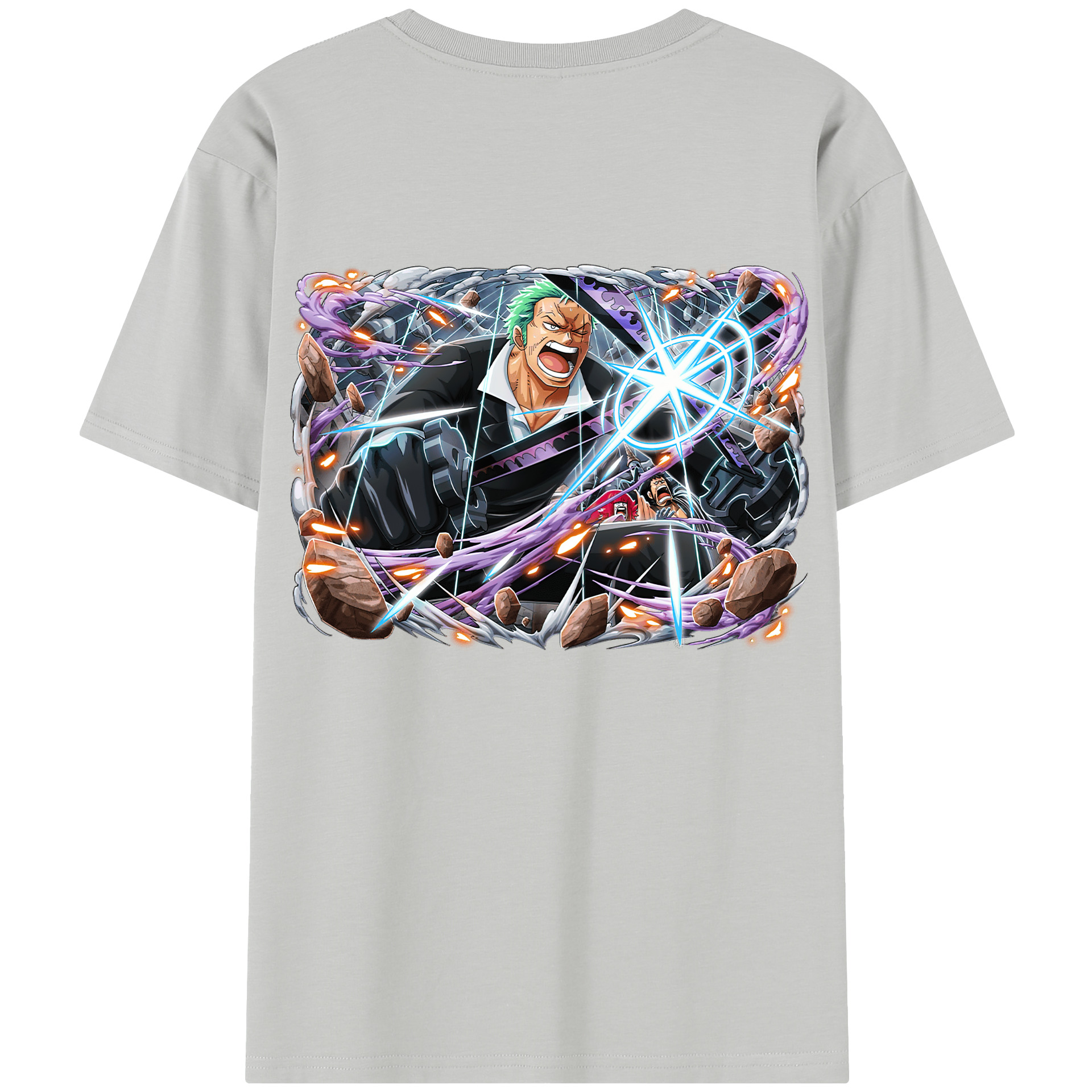 ワンピース ロロノア・ゾロ ONE PIECE Roronoa Zoro レディース半袖Tシャツ(バックプリント)
