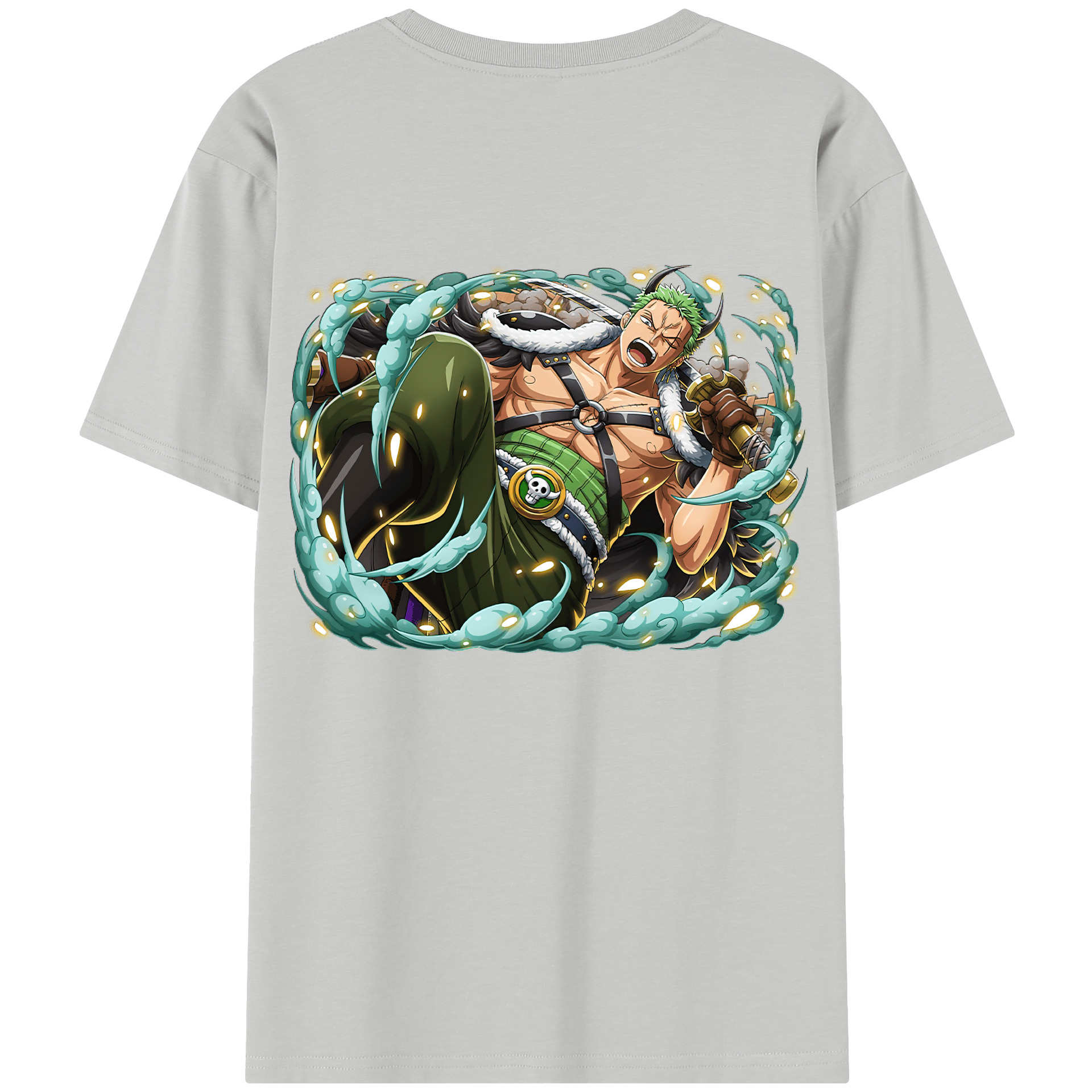 ワンピース ロロノア・ゾロ ONE PIECE Roronoa Zoro レディース半袖Tシャツ(バックプリント)