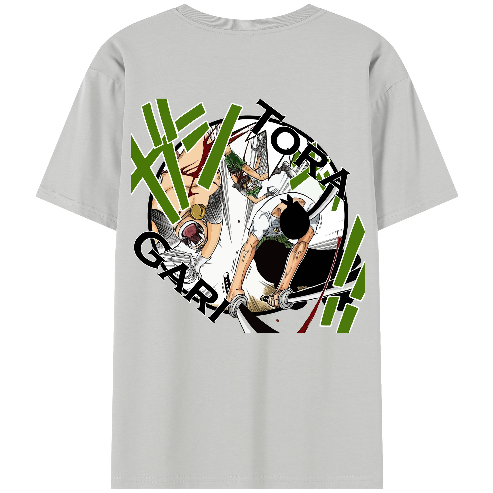 ワンピース ロロノア・ゾロ ONE PIECE Roronoa Zoro レディース半袖Tシャツ(バックプリント)