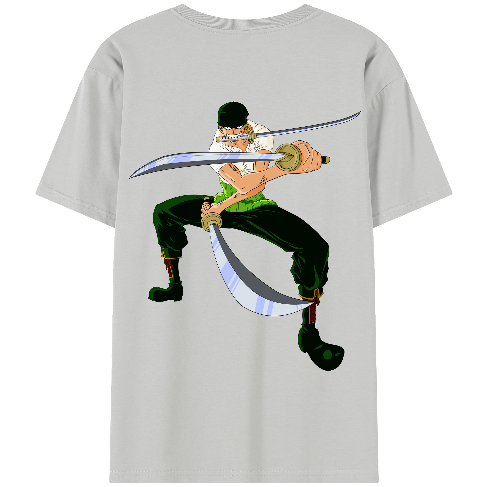 ワンピース ロロノア・ゾロ ONE PIECE Roronoa Zoro レディース半袖Tシャツ(バックプリント)