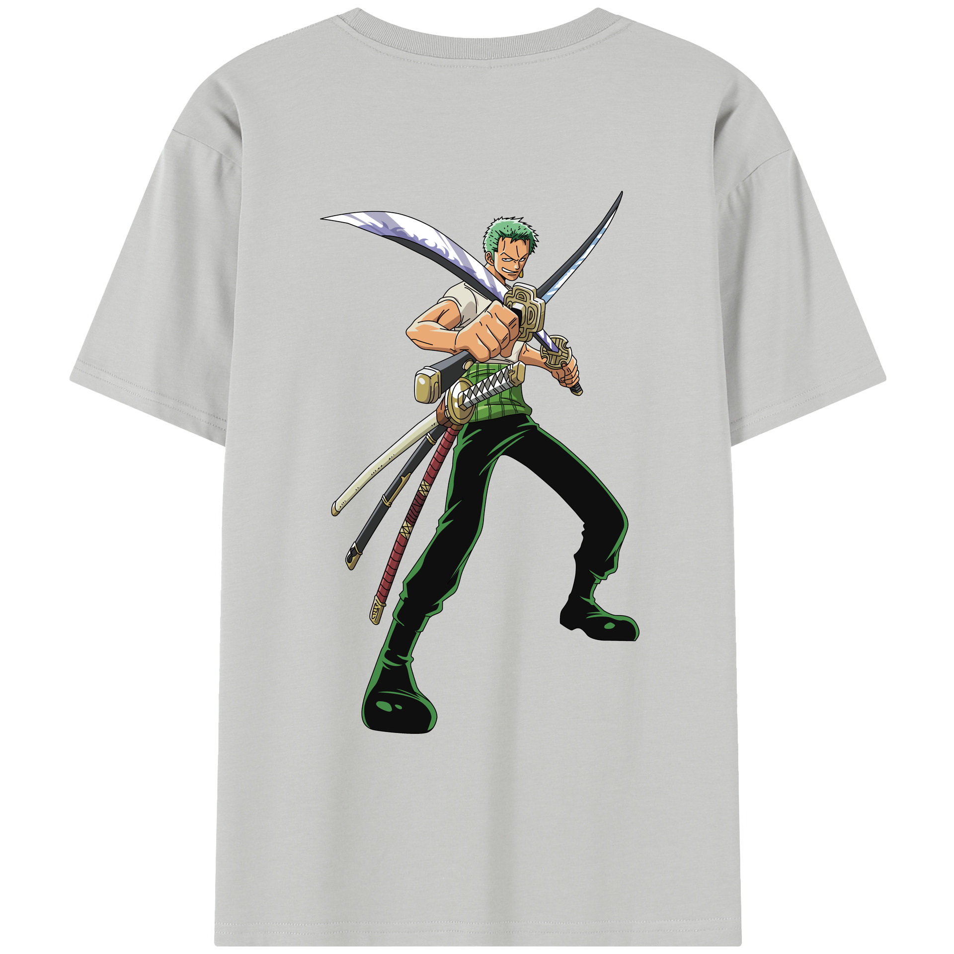 ワンピース ロロノア・ゾロ ONE PIECE Roronoa Zoro レディース半袖Tシャツ(バックプリント)