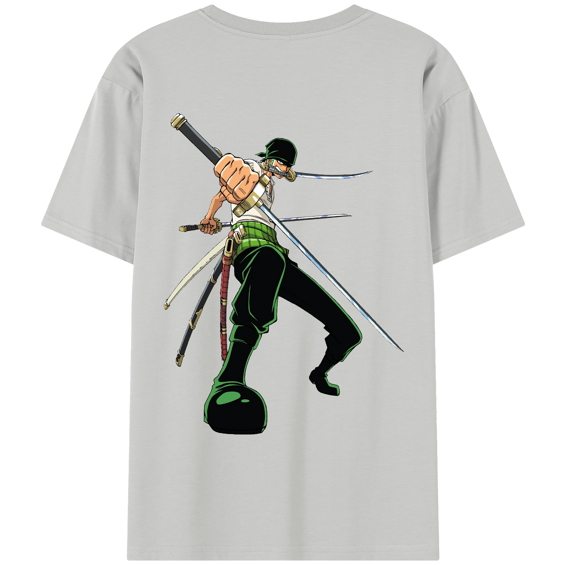 ワンピース ロロノア・ゾロ ONE PIECE Roronoa Zoro レディース半袖Tシャツ(バックプリント)