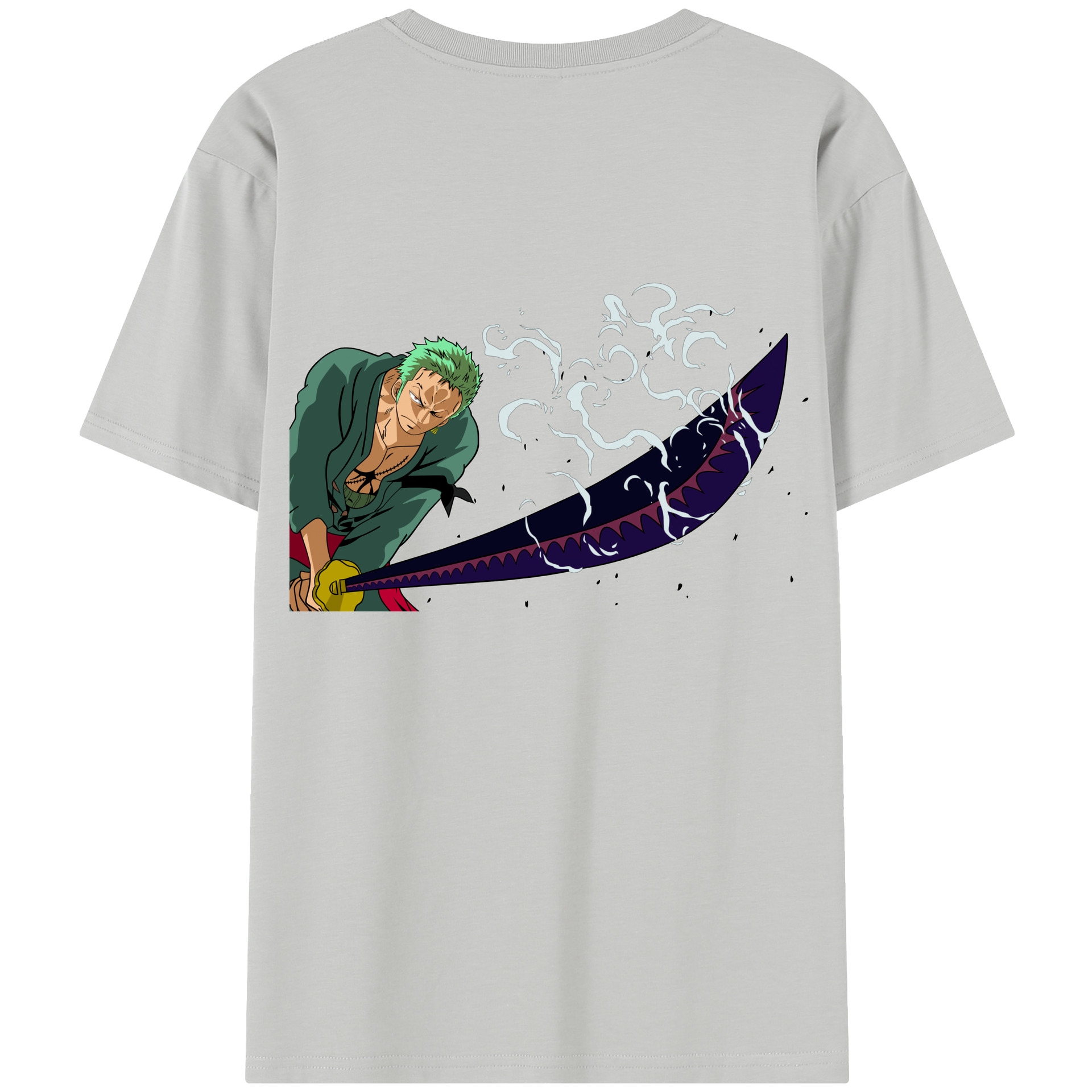 ワンピース ロロノア・ゾロ ONE PIECE Roronoa Zoro レディース半袖Tシャツ(バックプリント)