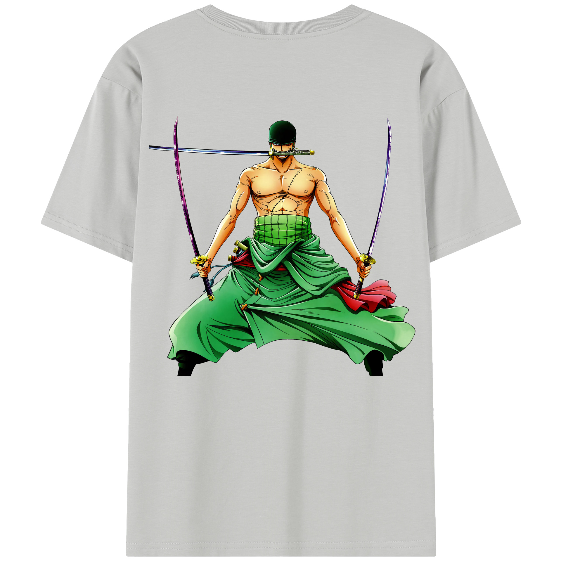 ワンピース ロロノア・ゾロ ONE PIECE Roronoa Zoro レディース半袖Tシャツ(バックプリント)