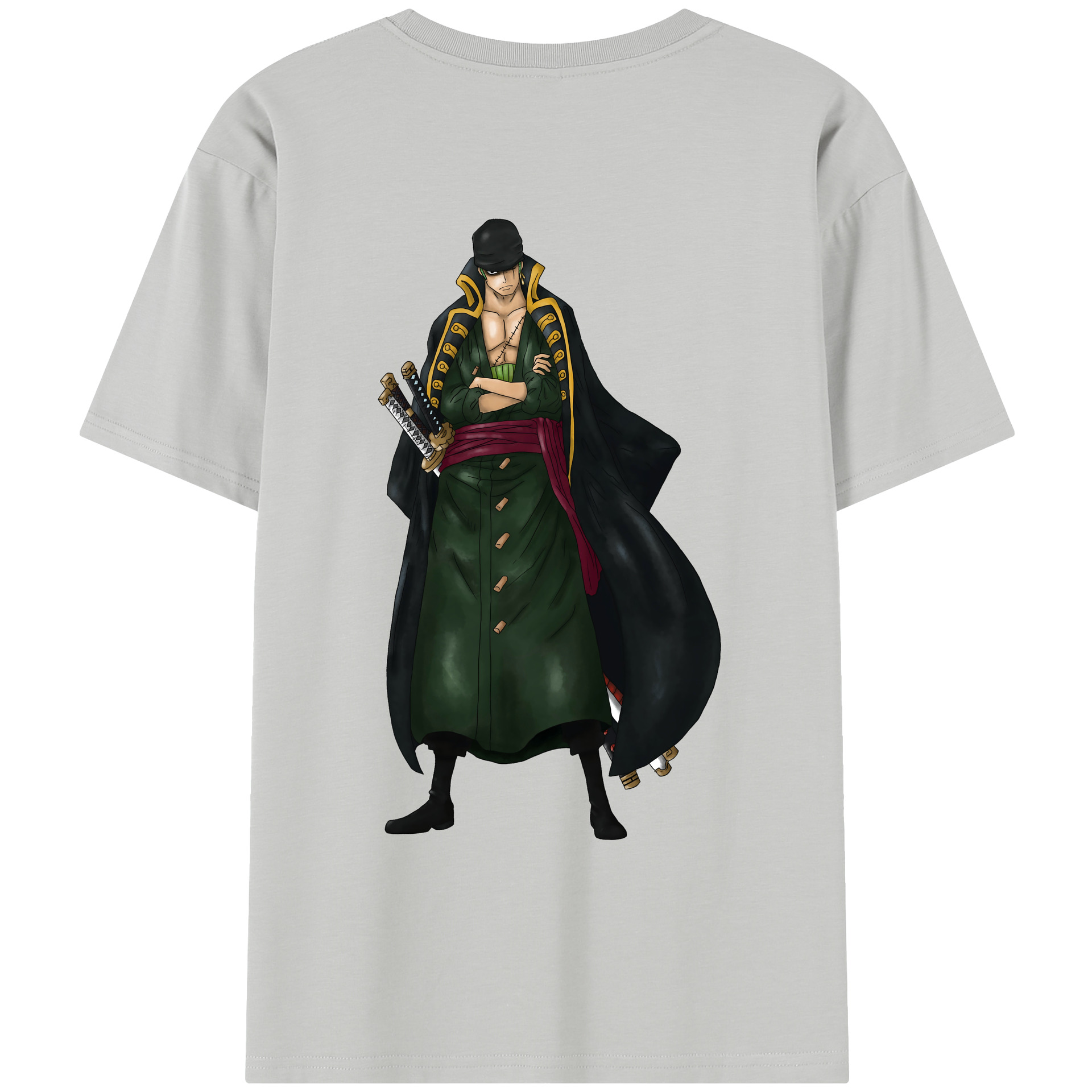 ワンピース ロロノア・ゾロ ONE PIECE Roronoa Zoro レディース半袖Tシャツ(バックプリント)