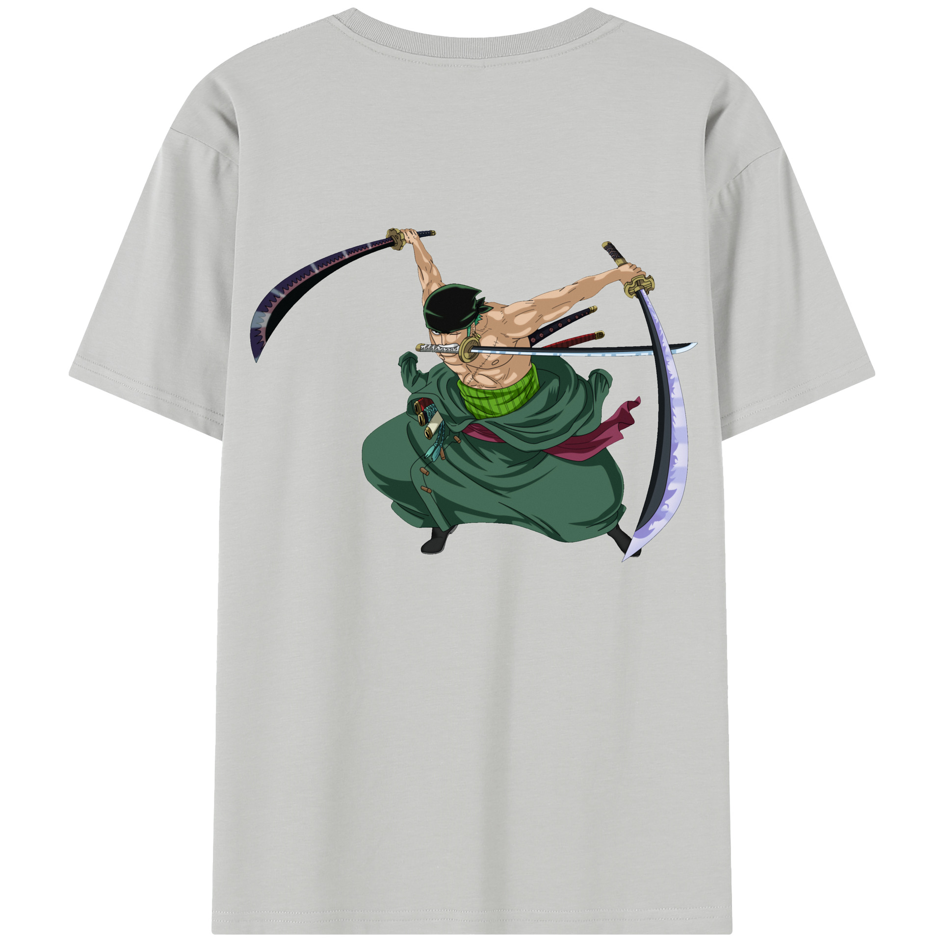 ワンピース ロロノア・ゾロ ONE PIECE Roronoa Zoro レディース半袖Tシャツ(バックプリント)
