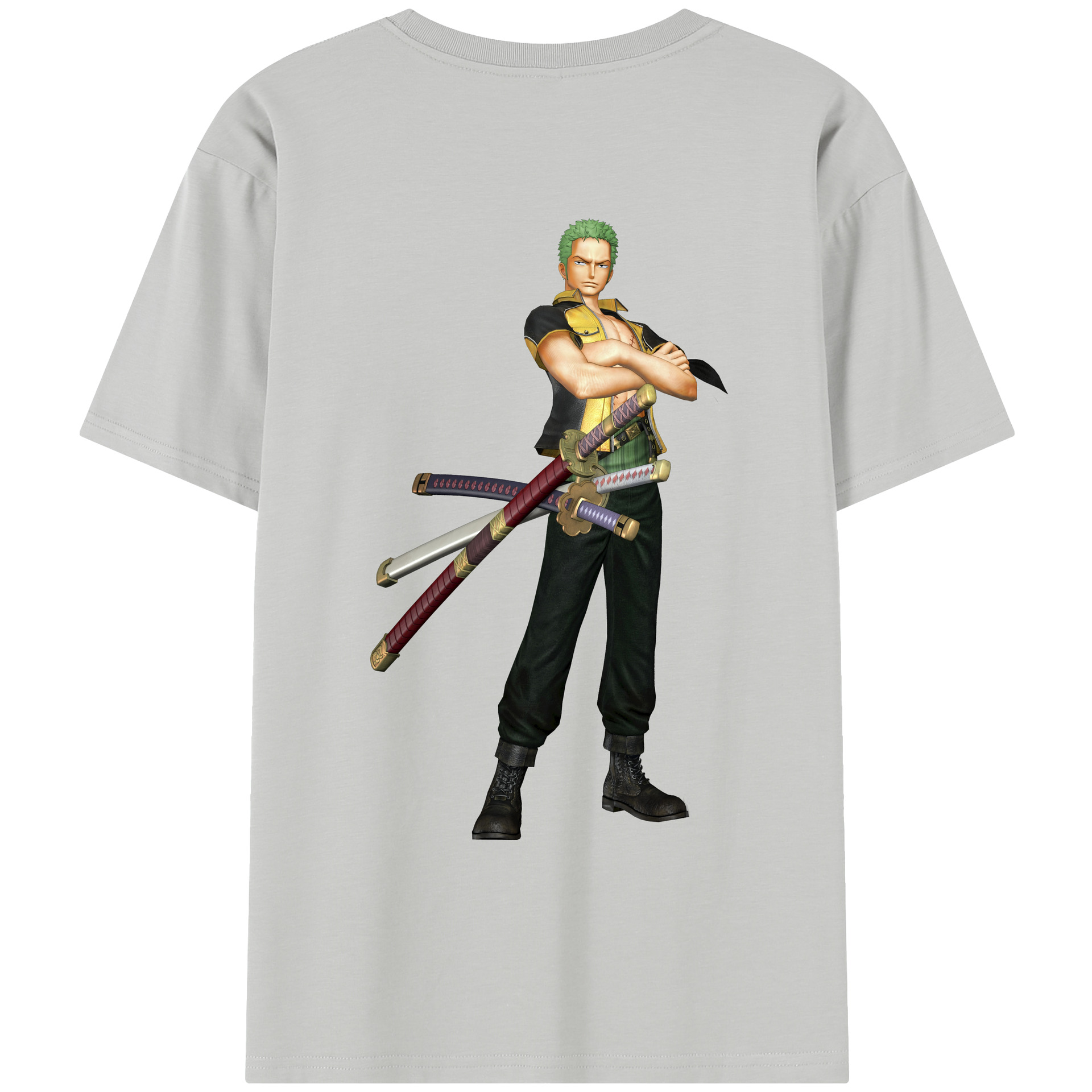 ワンピース ロロノア・ゾロ ONE PIECE Roronoa Zoro レディース半袖Tシャツ(バックプリント)