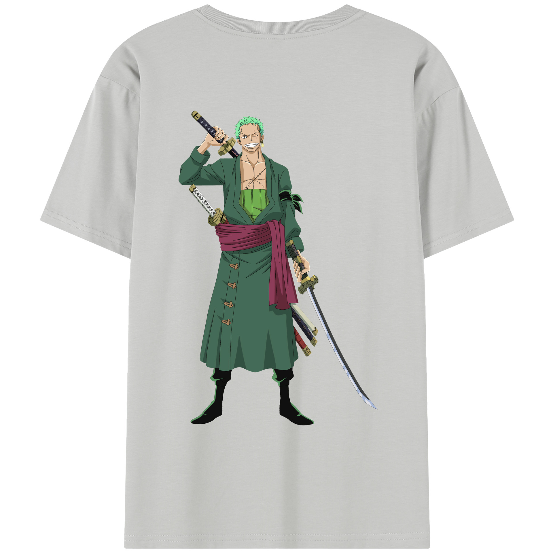 ワンピース ロロノア・ゾロ ONE PIECE Roronoa Zoro レディース半袖Tシャツ(バックプリント)