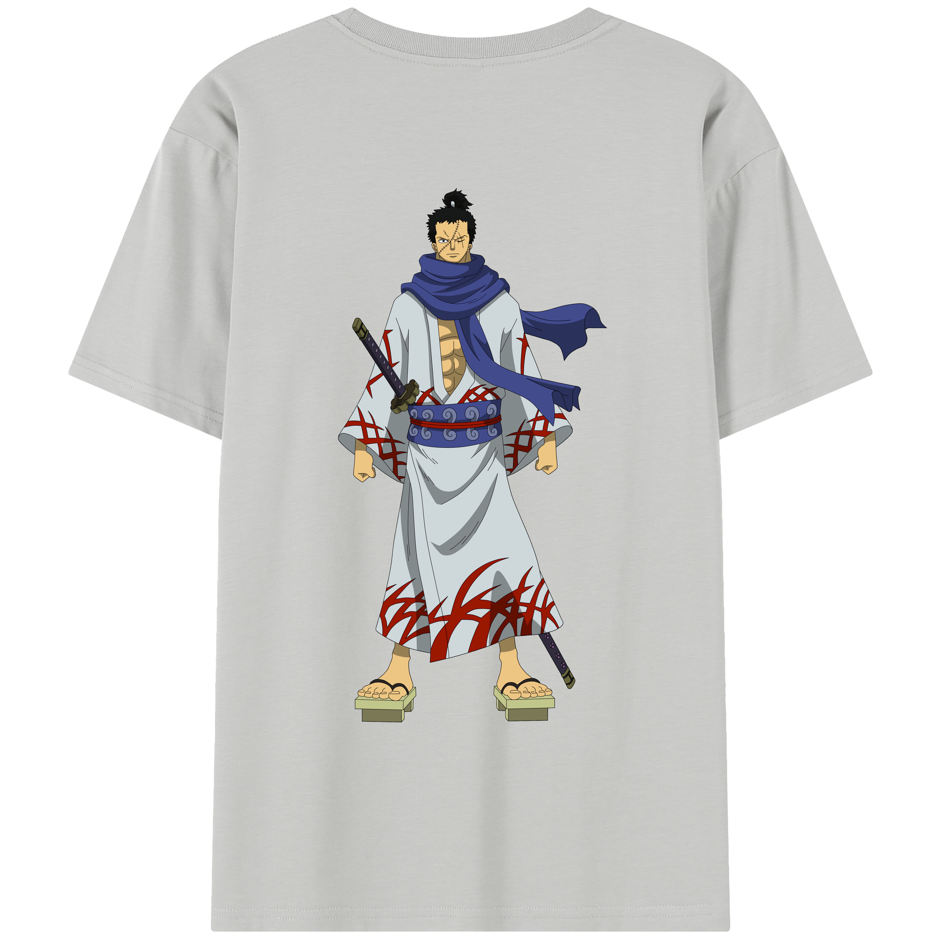 ワンピース ロロノア・ゾロ ONE PIECE Roronoa Zoro レディース半袖Tシャツ(バックプリント)