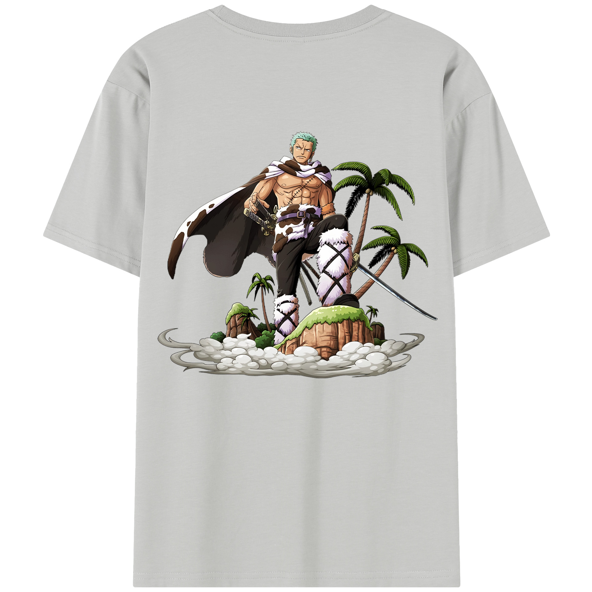 ワンピース ロロノア・ゾロ ONE PIECE Roronoa Zoro レディース半袖Tシャツ(バックプリント)